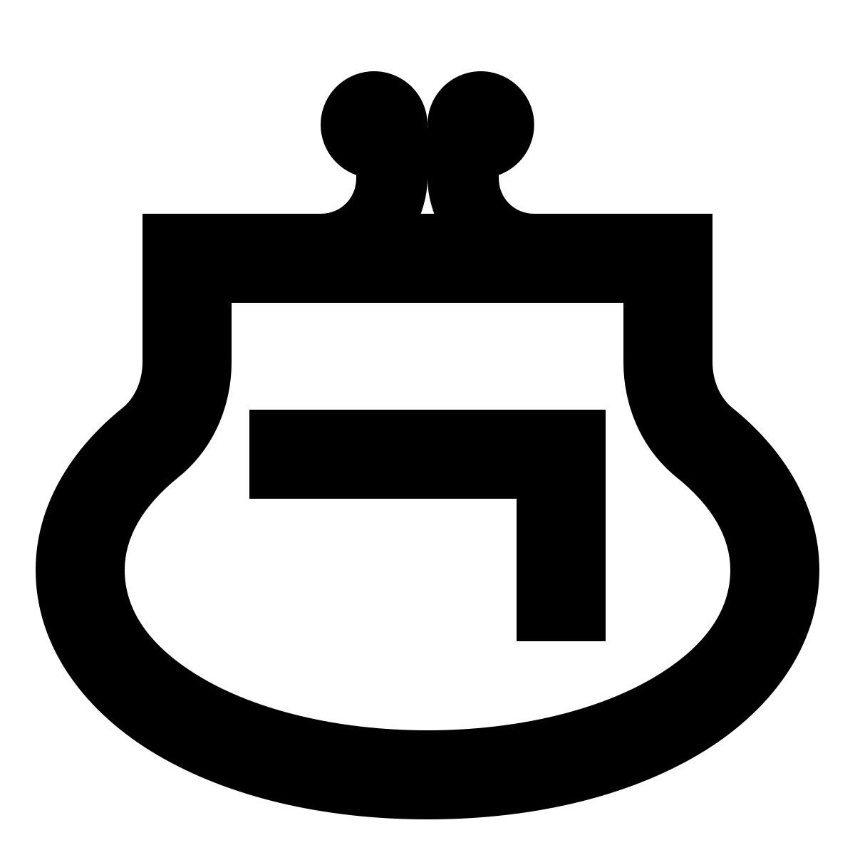 forma bold sharp style purse back view icon