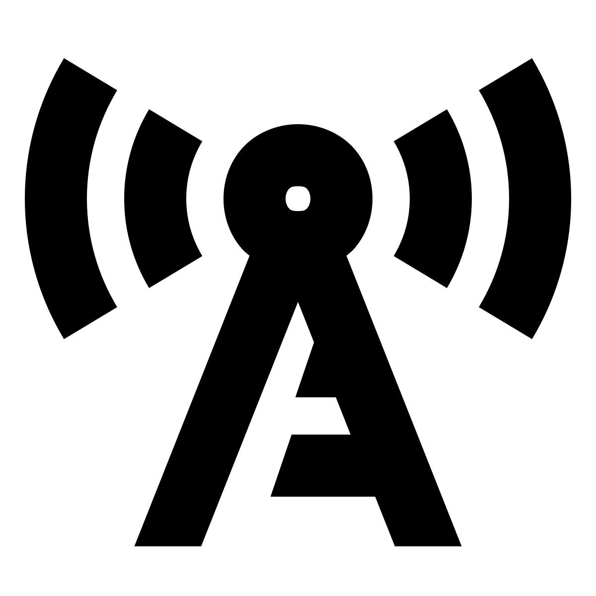 forma bold sharp style torre de radio icon