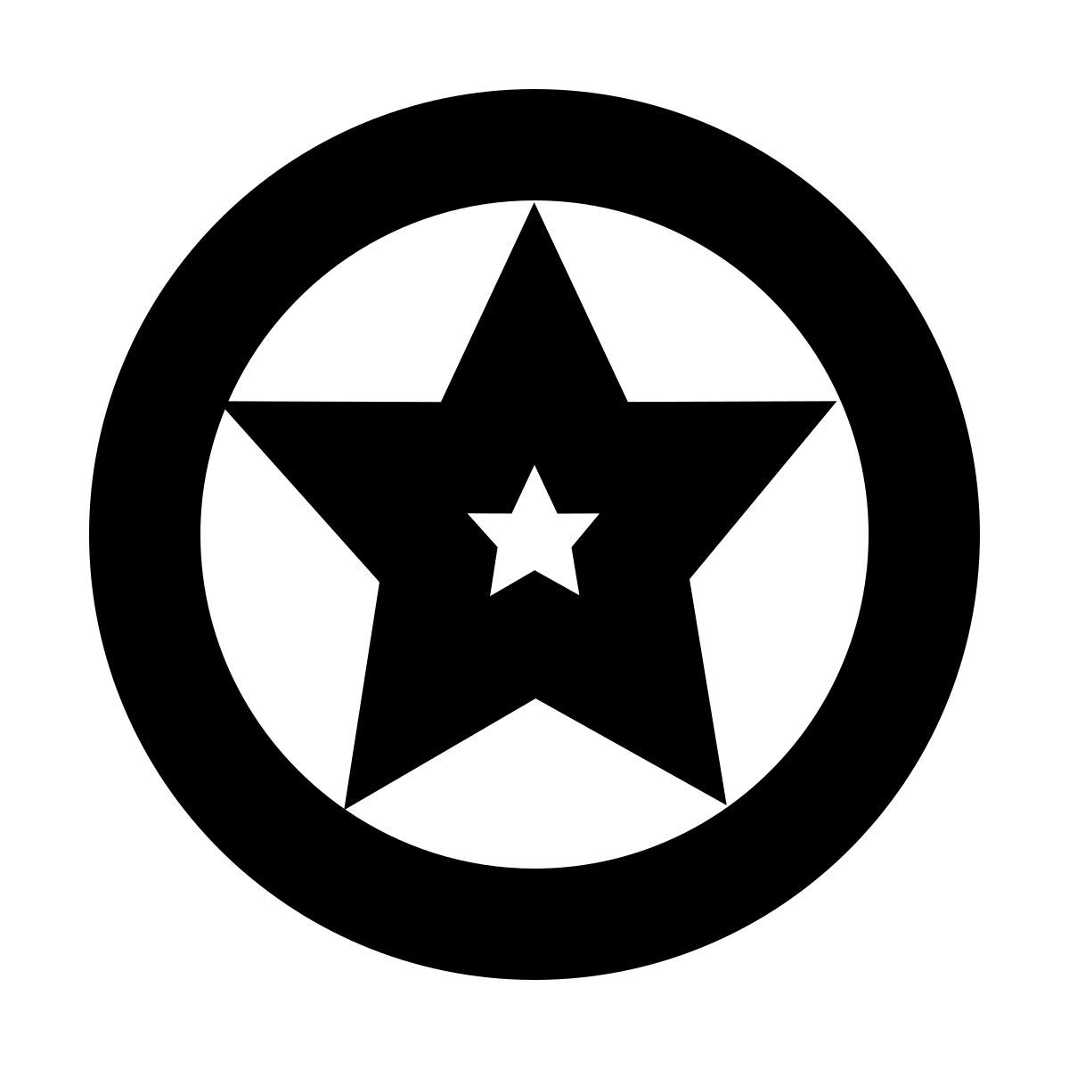 forma bold sharp style classificação circulada icon