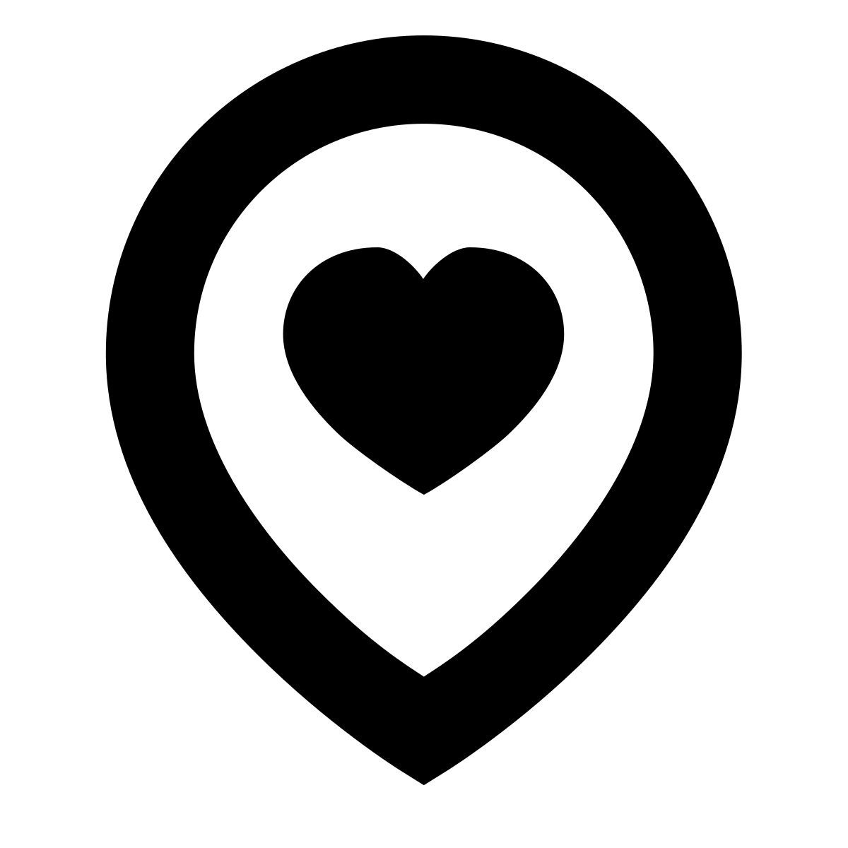 forma bold sharp style lugar romantico icon