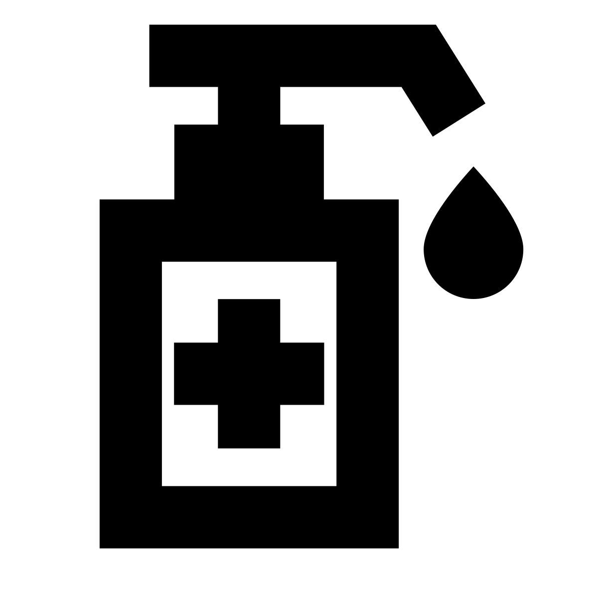 forma bold sharp style sanitizer icon