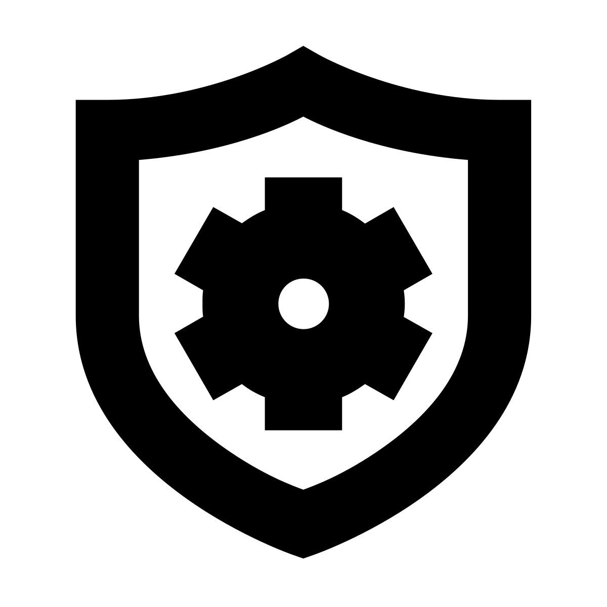 forma bold sharp style configuration de sécurité icon