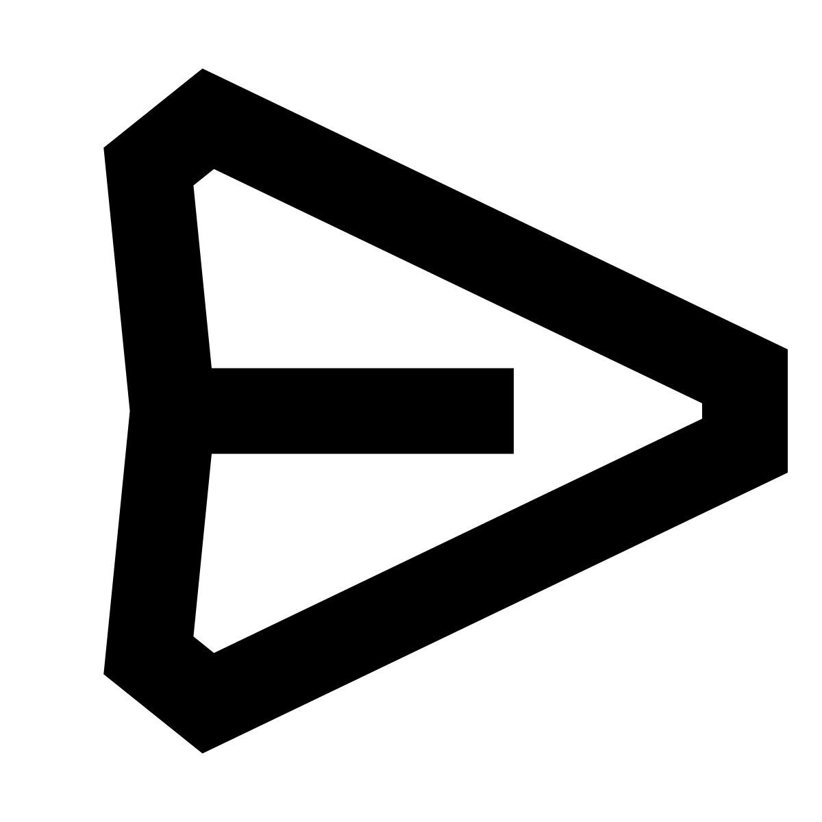 forma bold sharp style envoyé icon