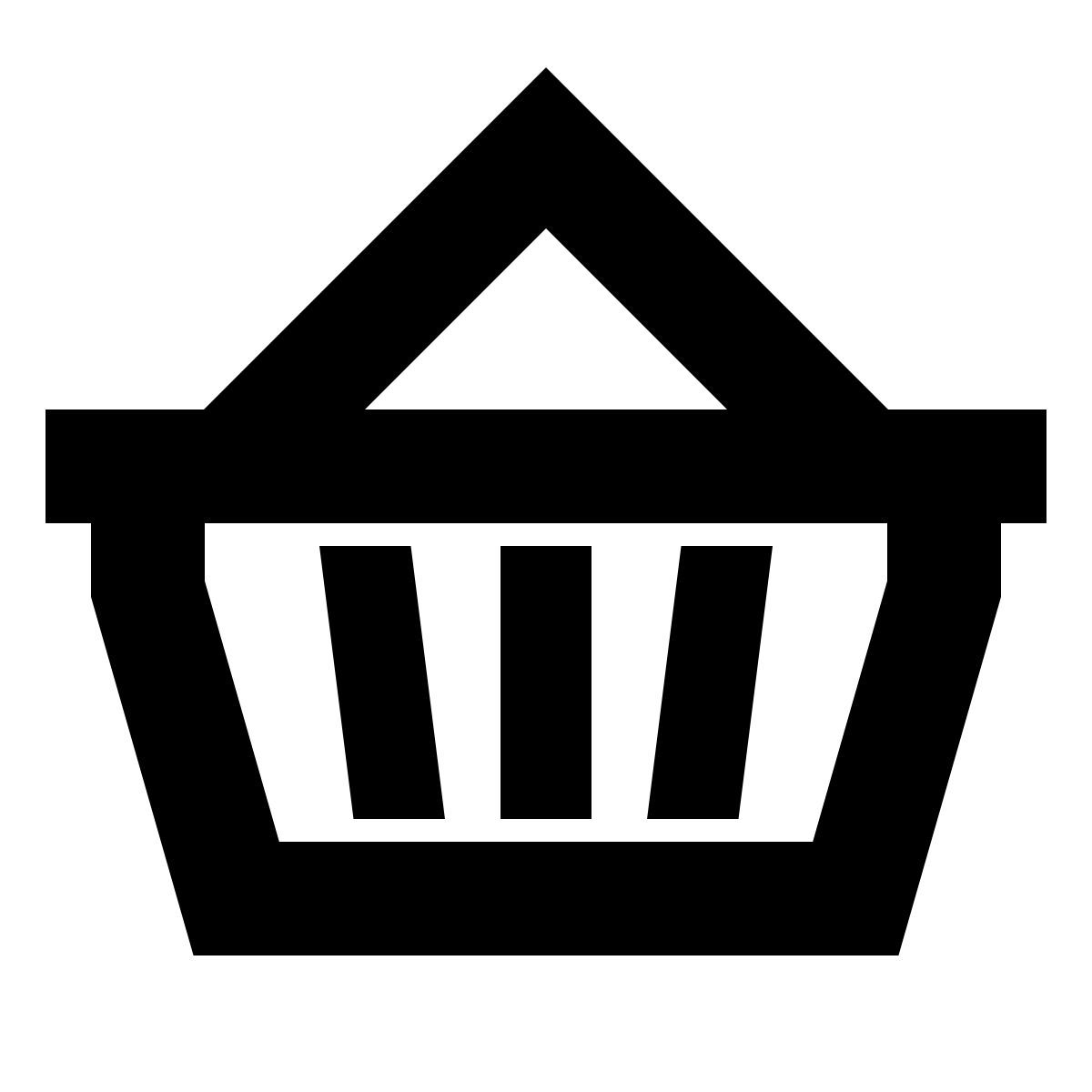 forma bold sharp style 购物篮 icon