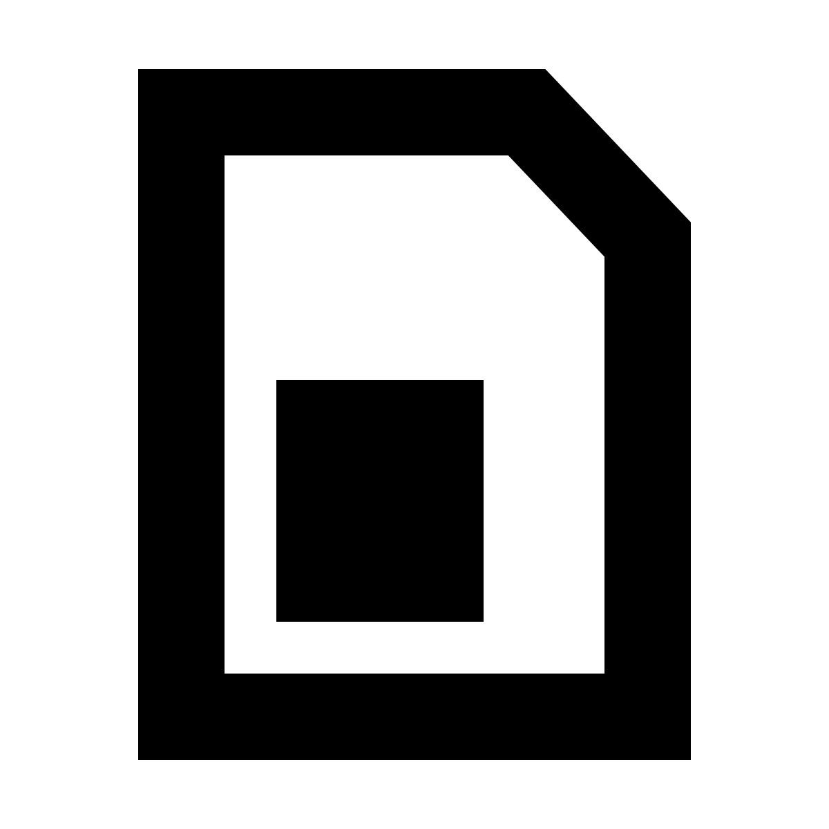 forma bold sharp style scheda sim icon