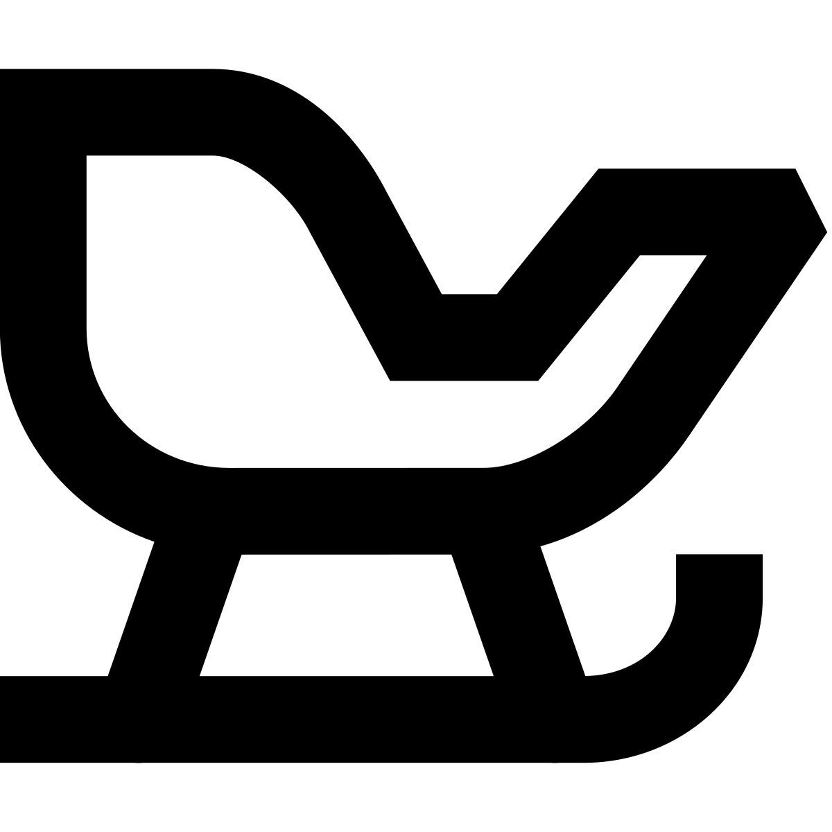 forma bold sharp style trenó icon