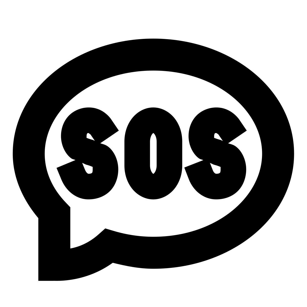 forma bold sharp style 求救 icon