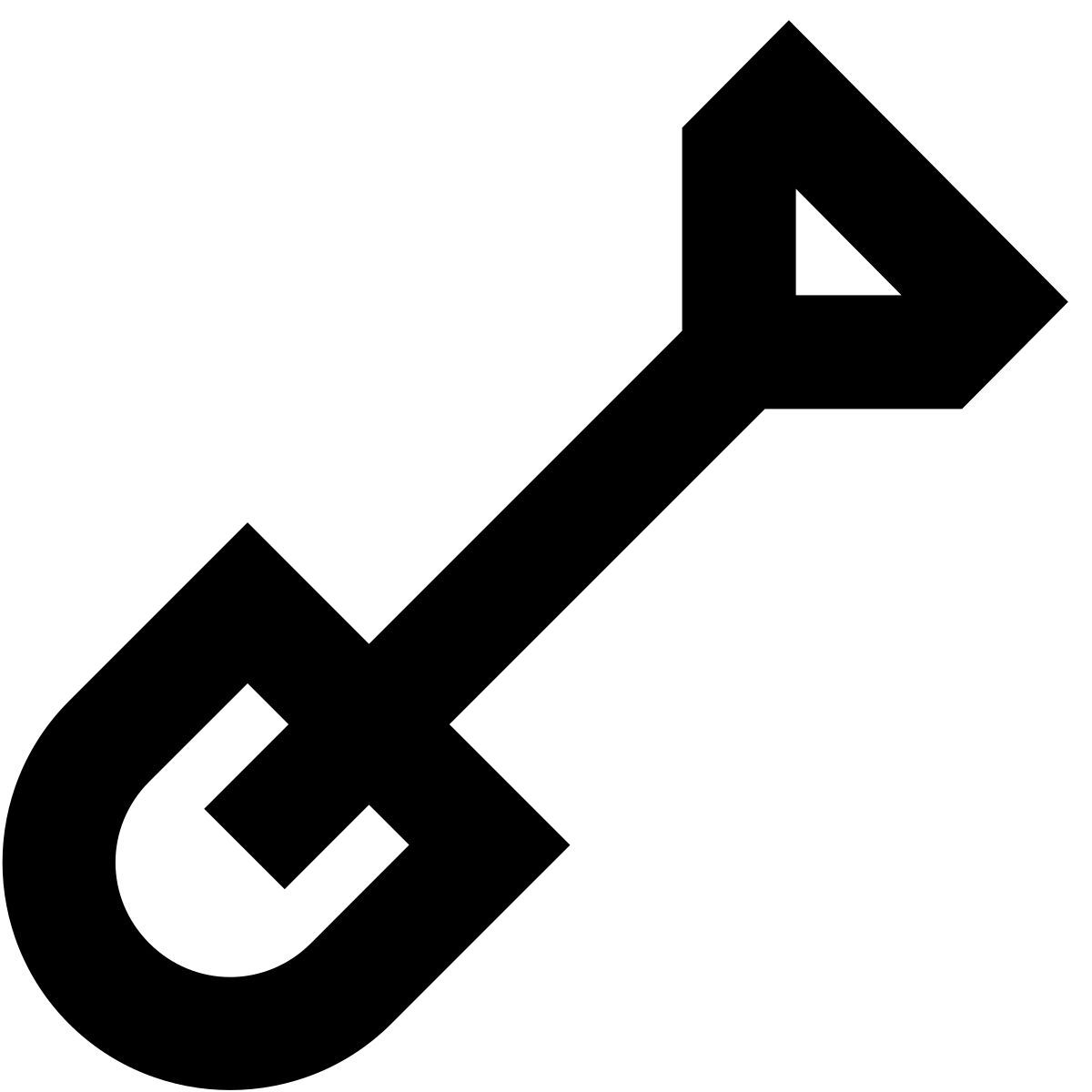 forma bold sharp style spade icon