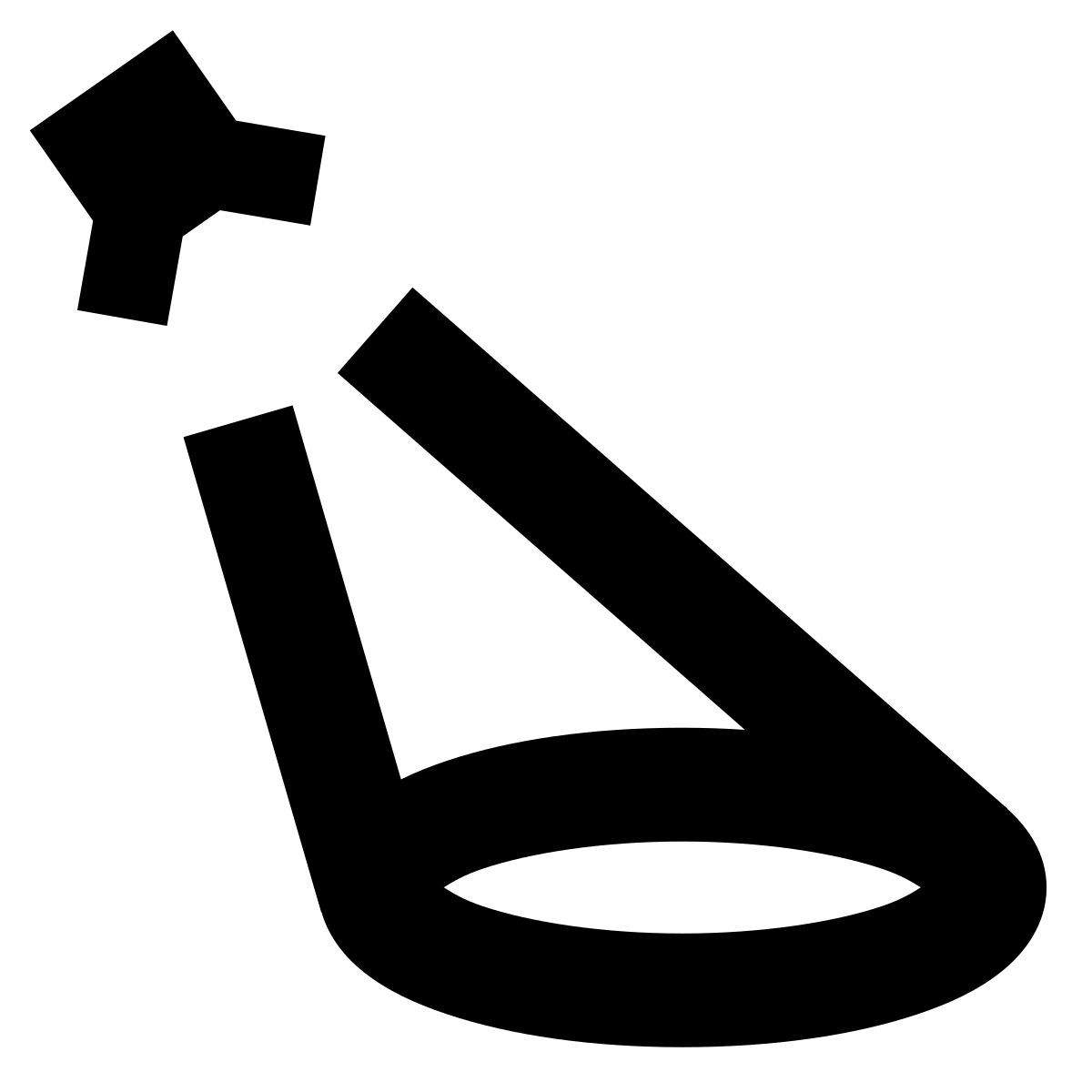 forma bold sharp style riflettore icon