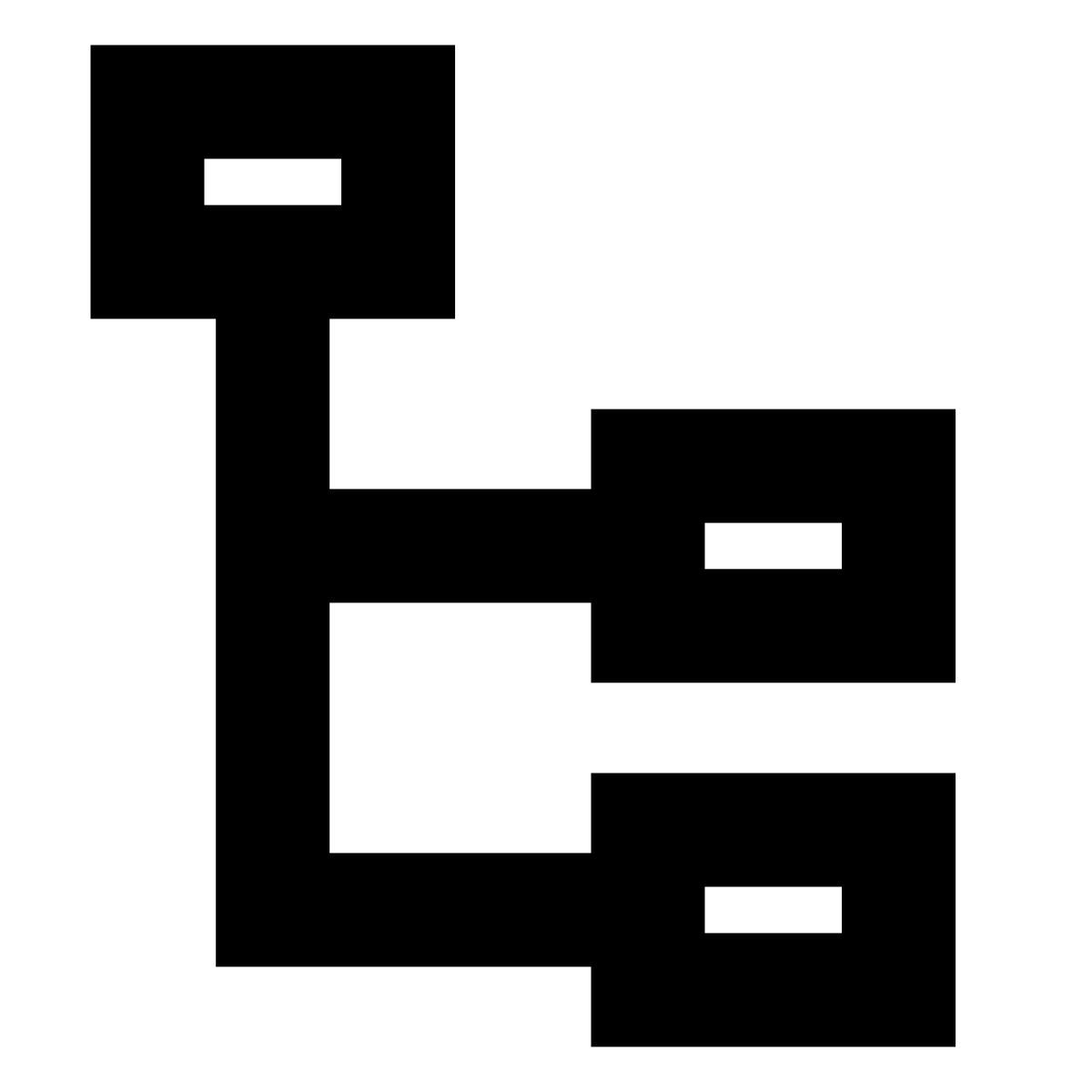 forma bold sharp style gestapeltes organisationsdiagramm icon