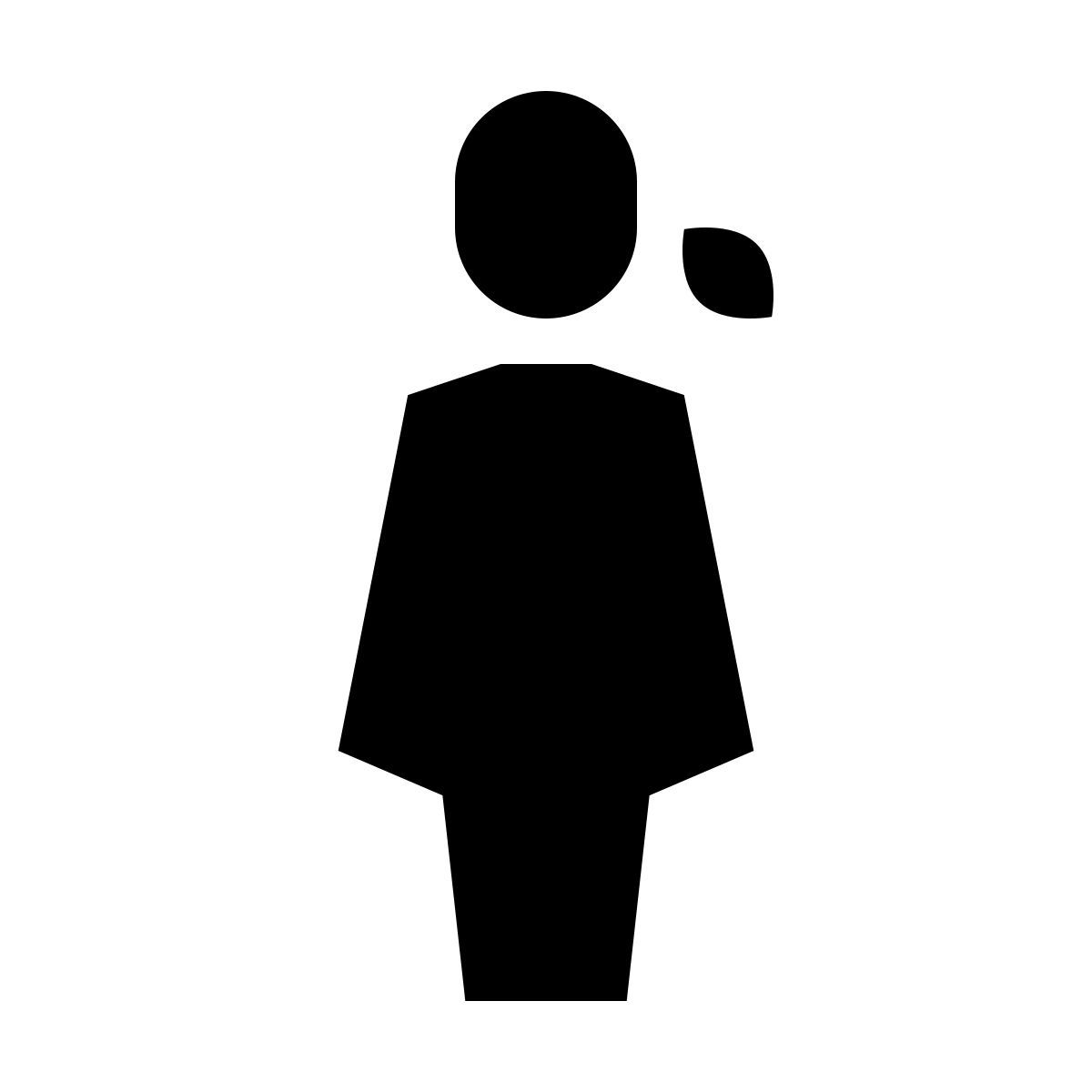 forma bold sharp style mujer de pie icon