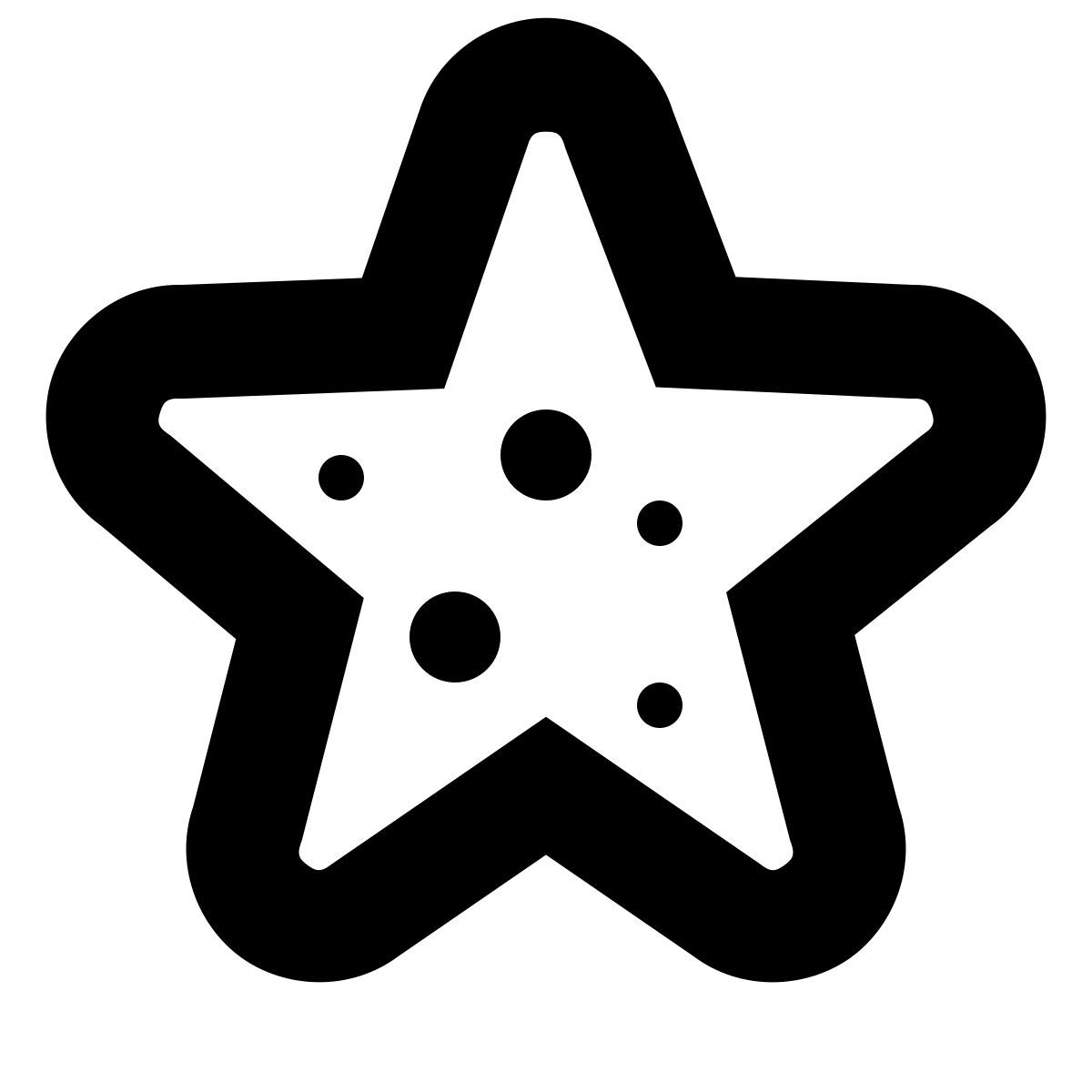 forma bold sharp style estrela do mar icon