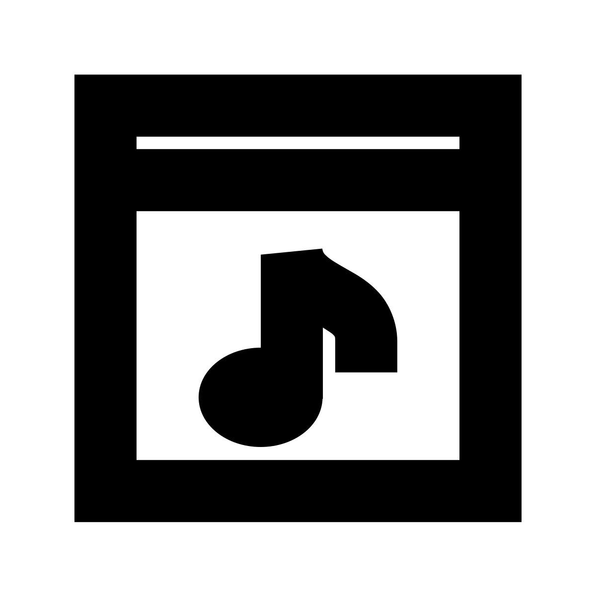 forma bold sharp style streaming audio icon