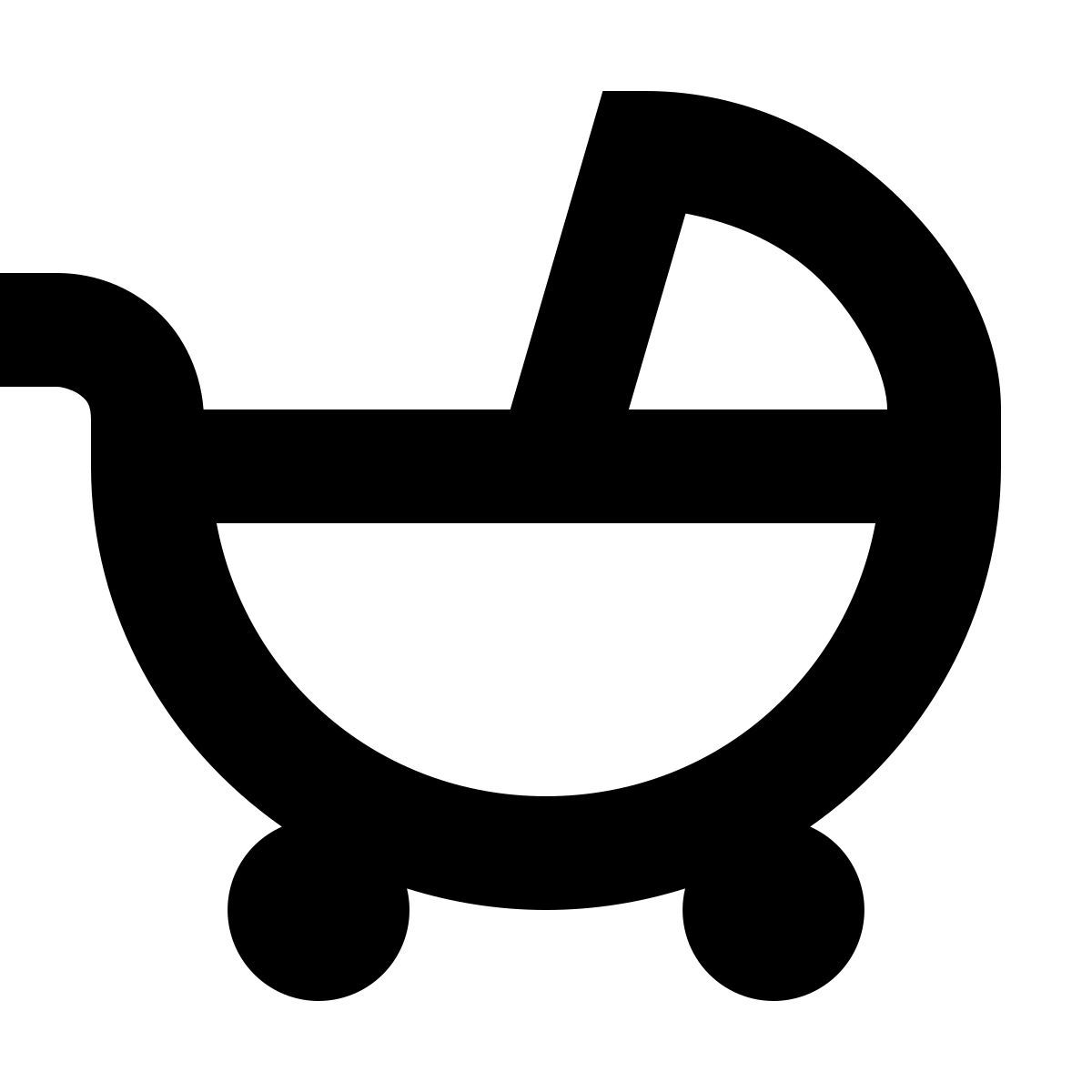 forma bold sharp style coche de niño icon