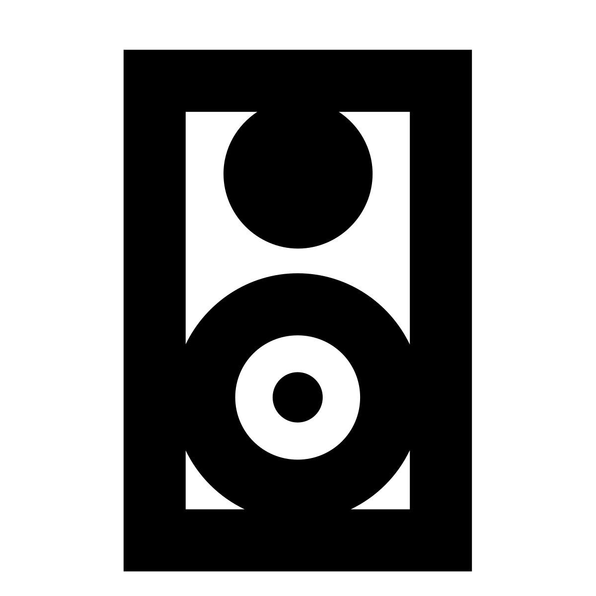 forma bold sharp style 重低音扬声器 icon