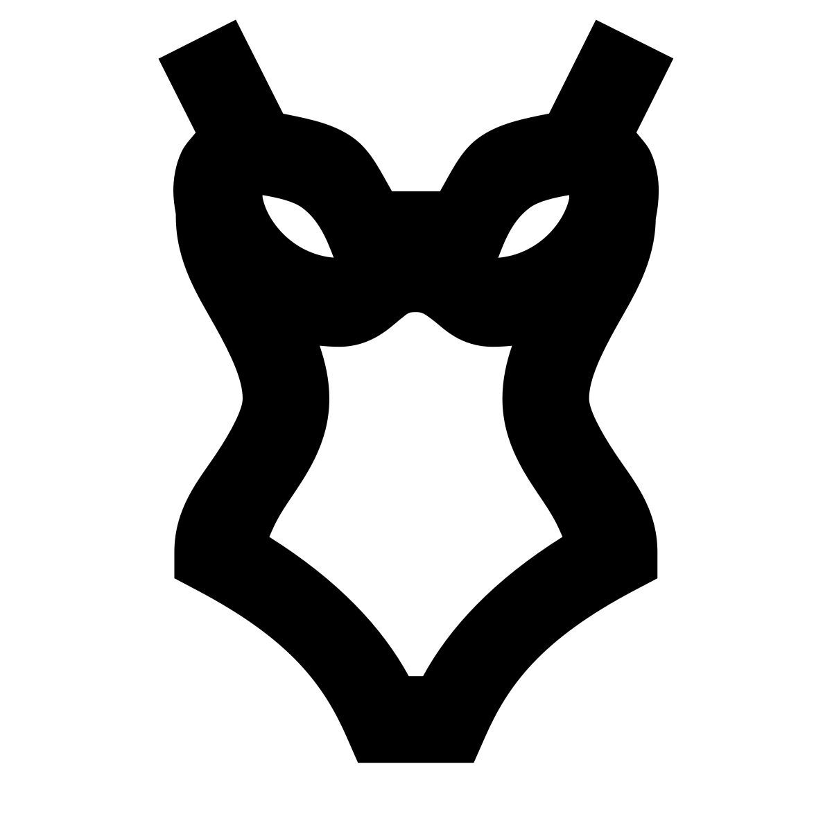 forma bold sharp style traje de baño icon