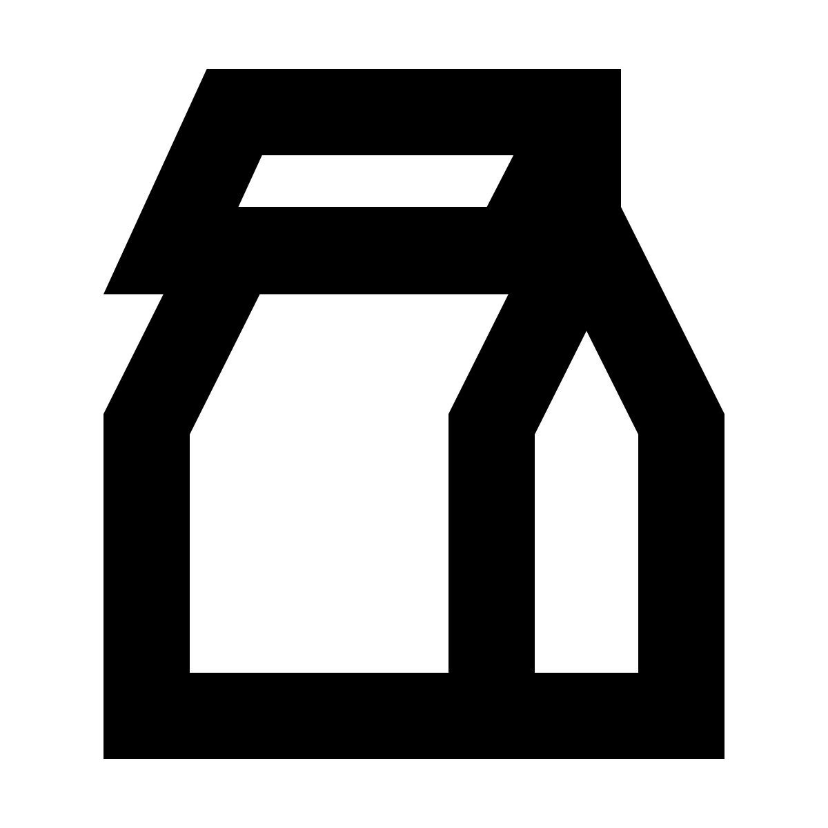 forma bold sharp style comida para llevar icon