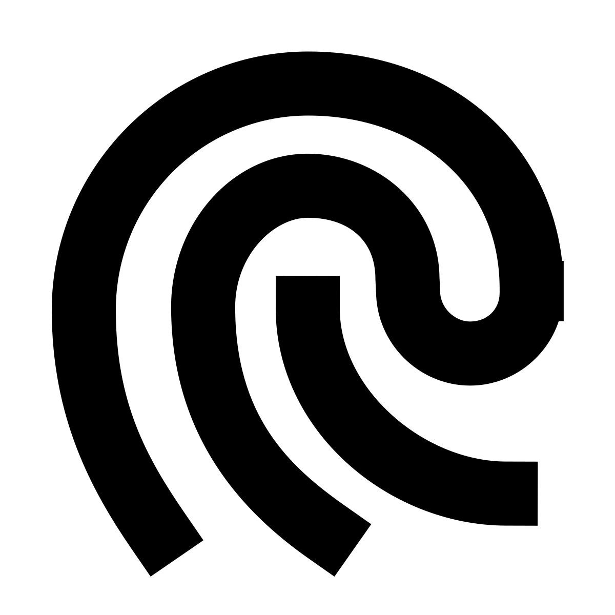 forma bold sharp style 触摸id icon