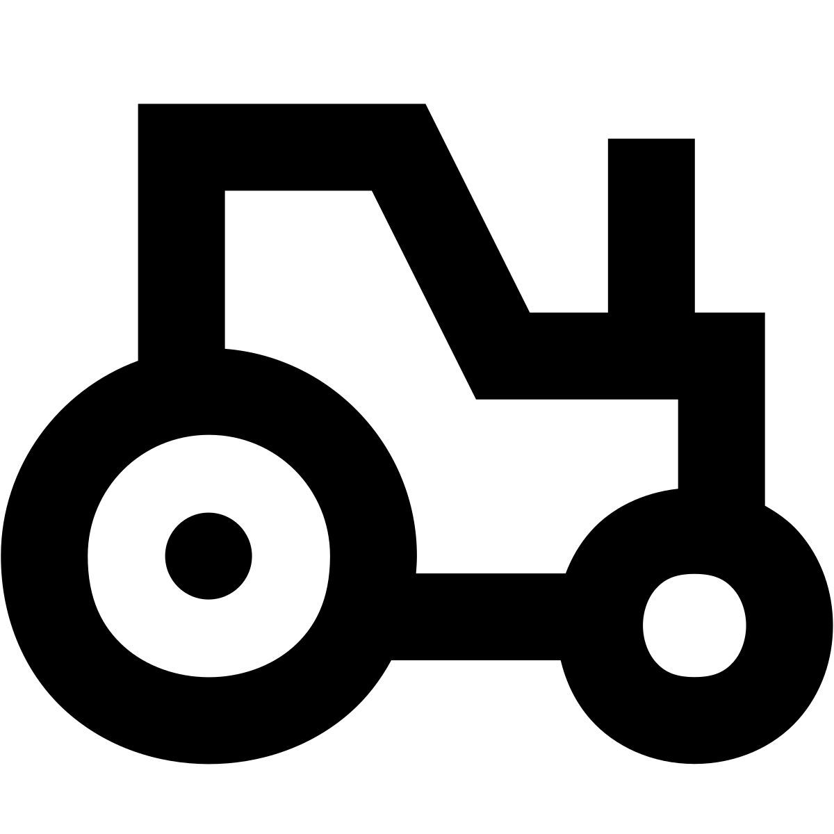 forma bold sharp style tractor icon