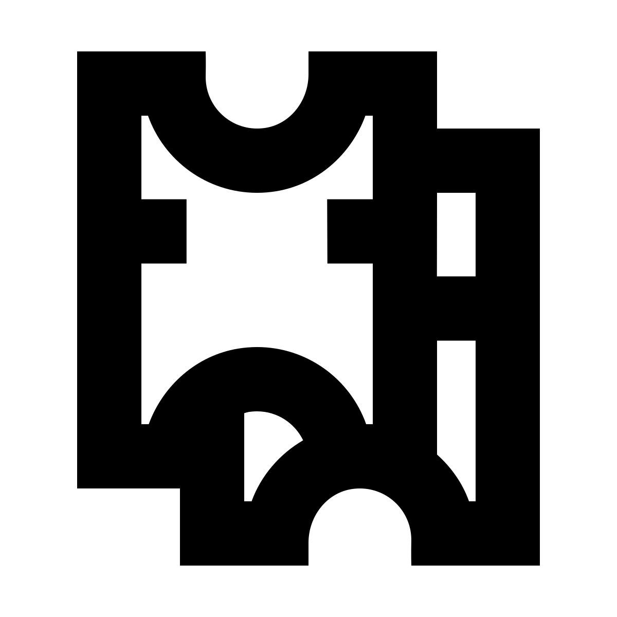 forma bold sharp style 两张票 icon