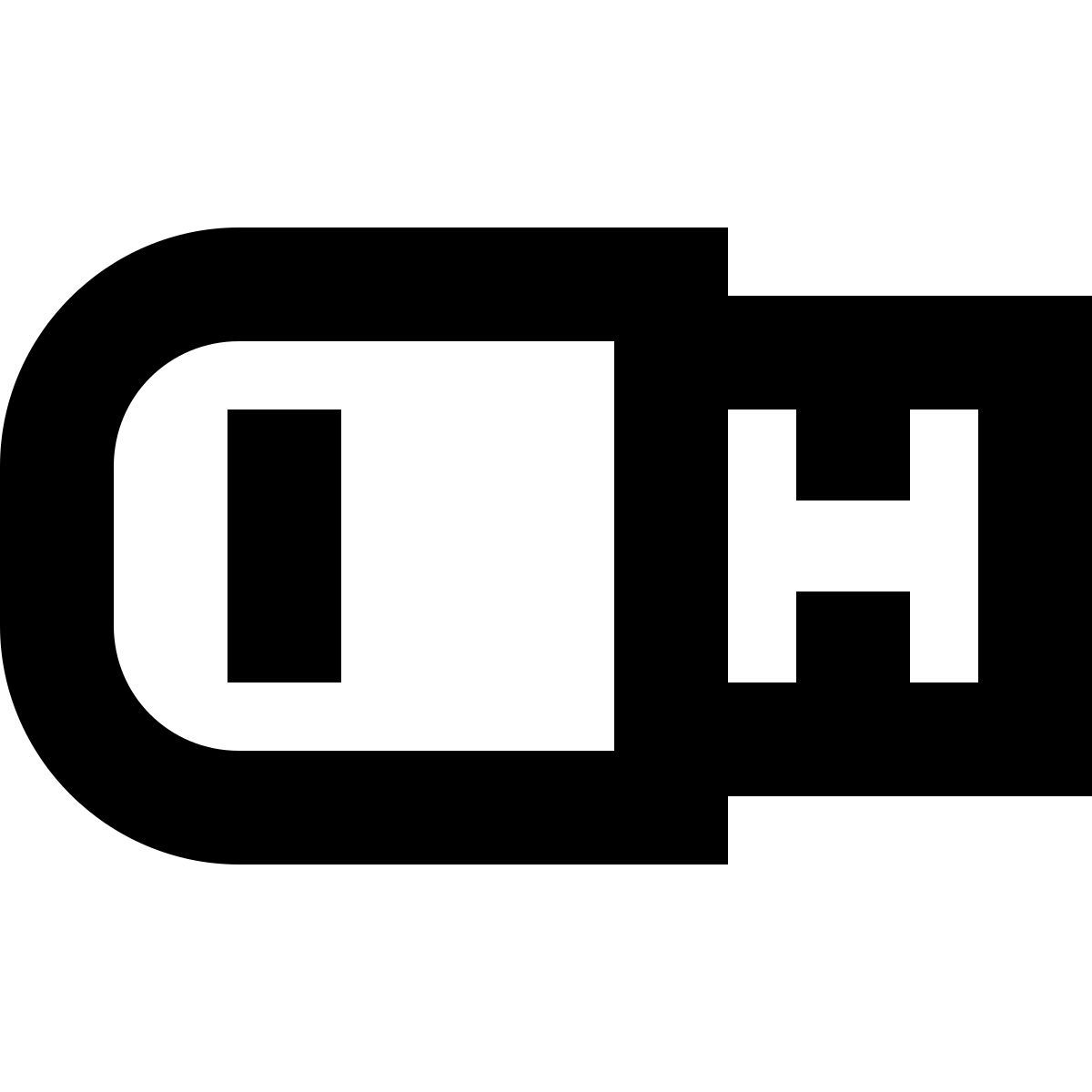 forma bold sharp style usb memory stick icon