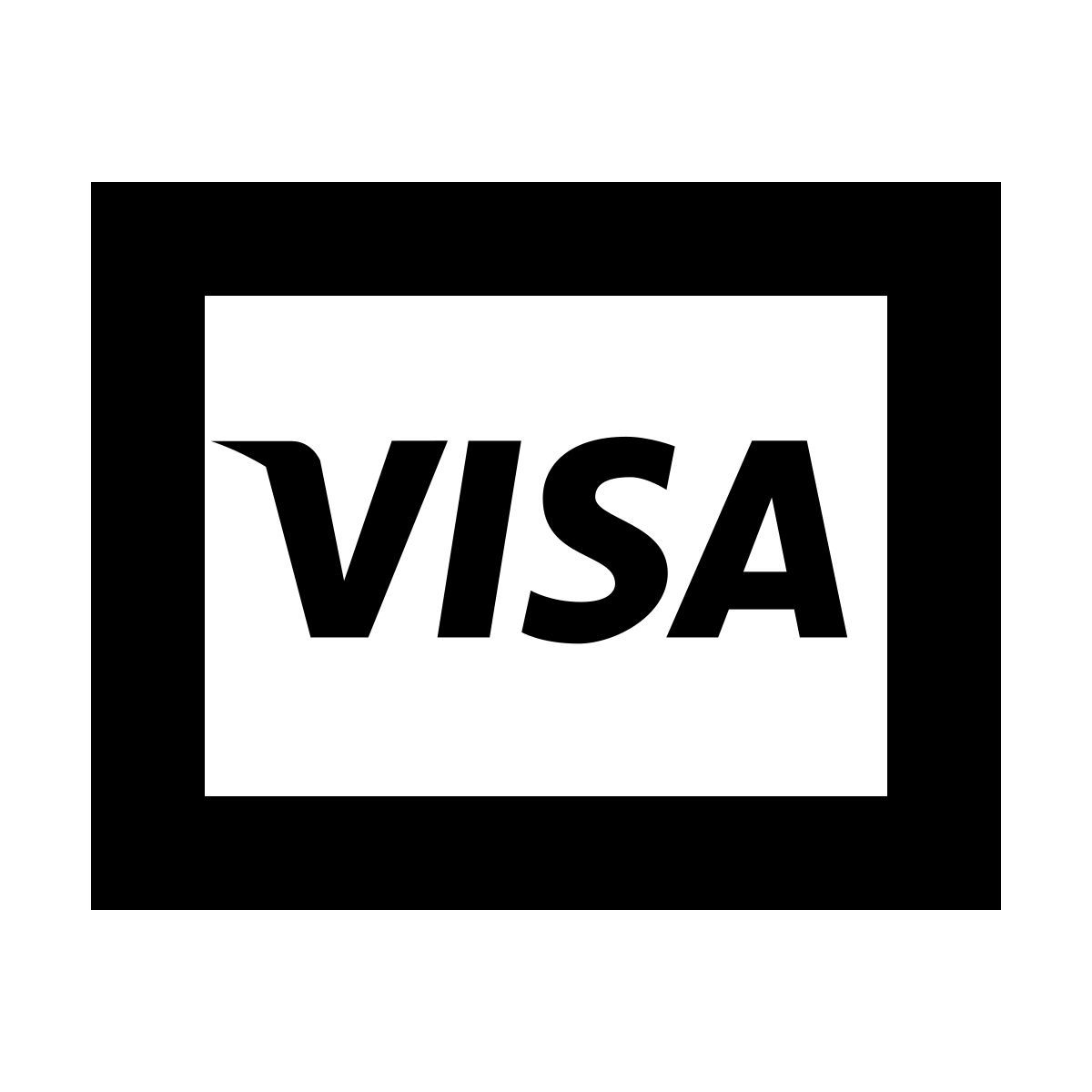 forma bold sharp style visa icon