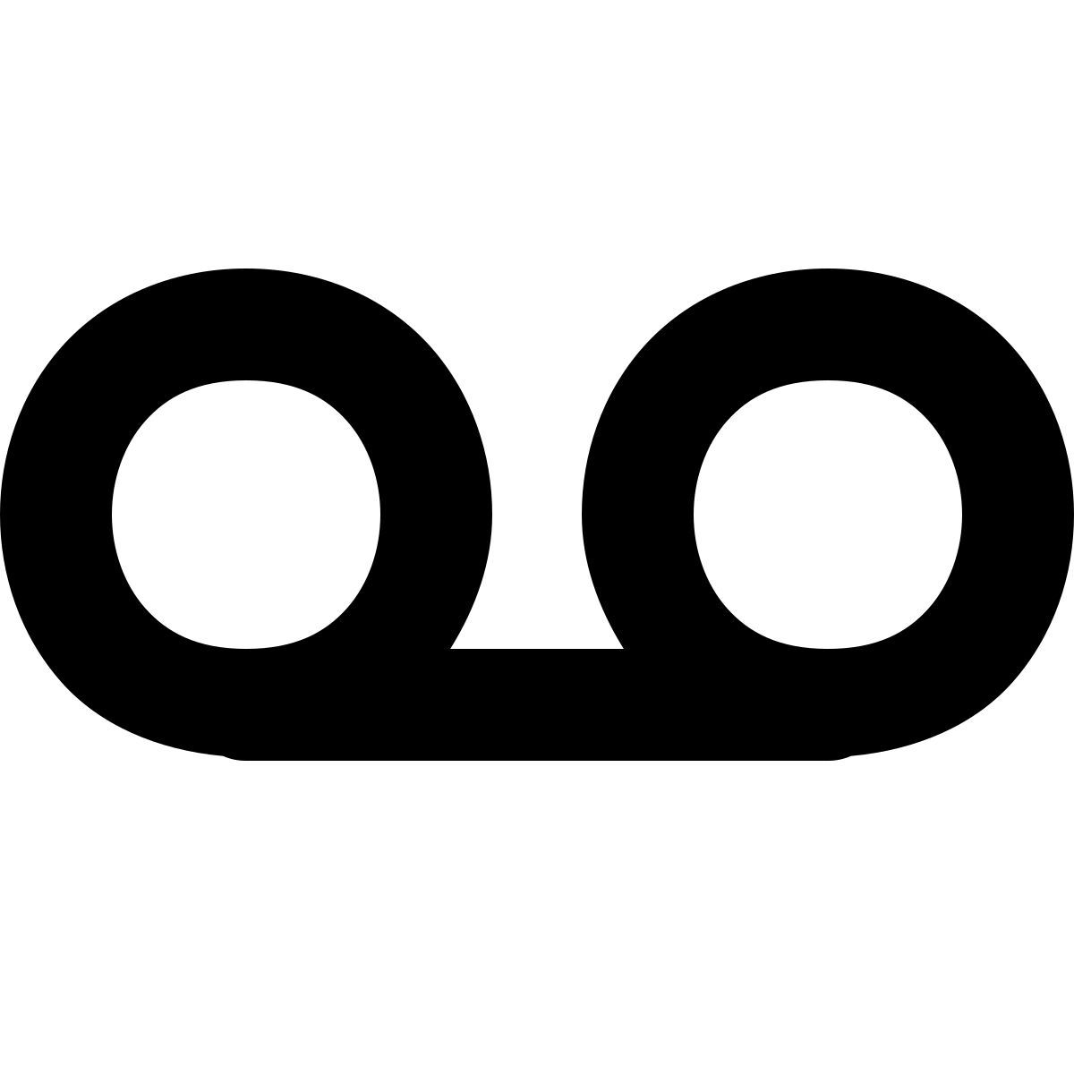 forma bold sharp style mensaje de voz icon