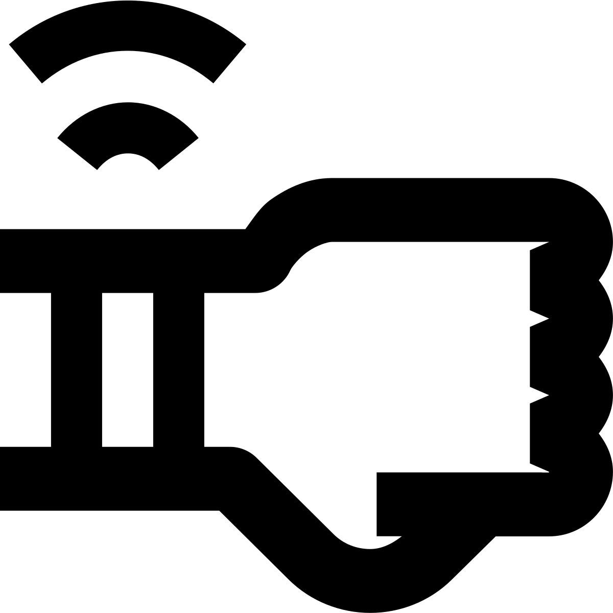 forma bold sharp style tecnología usable icon