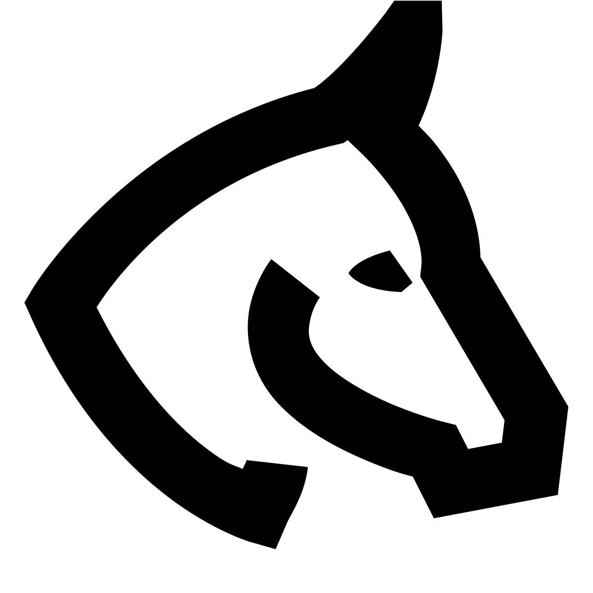 forma bold sharp style ano do cavalo icon