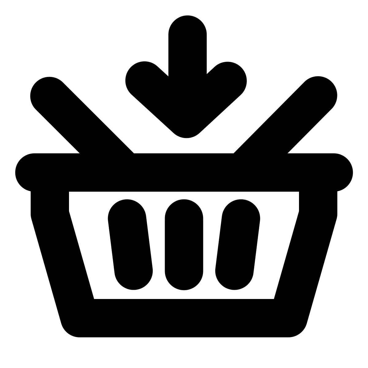 forma bold style add to shopping basket icon