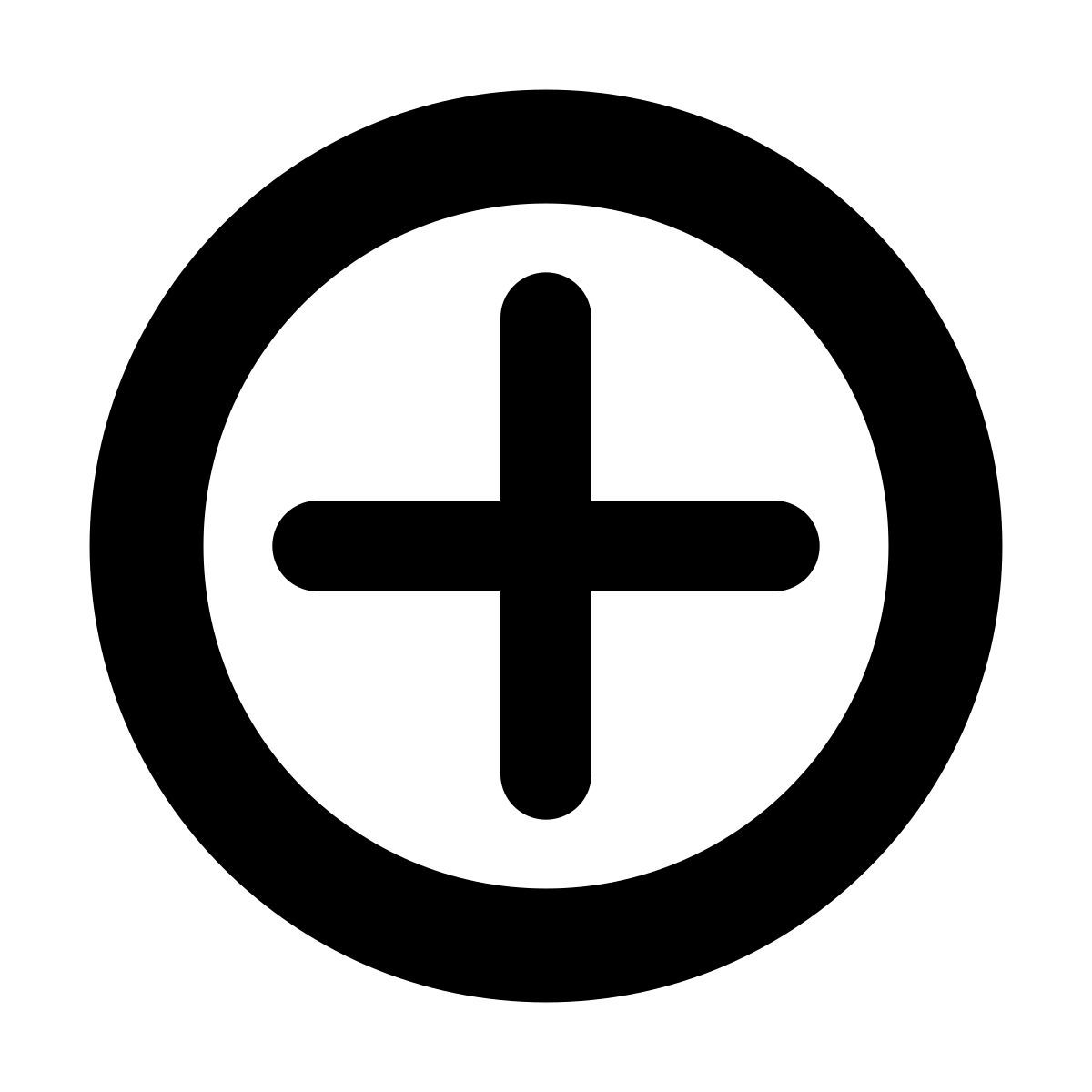 forma bold style add button icon