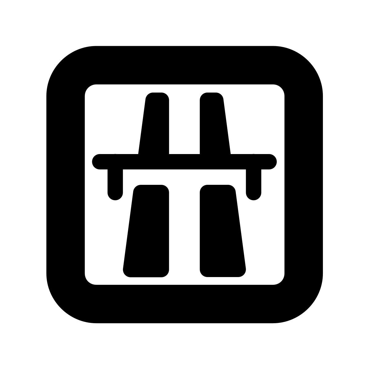 forma bold style autostrada icon