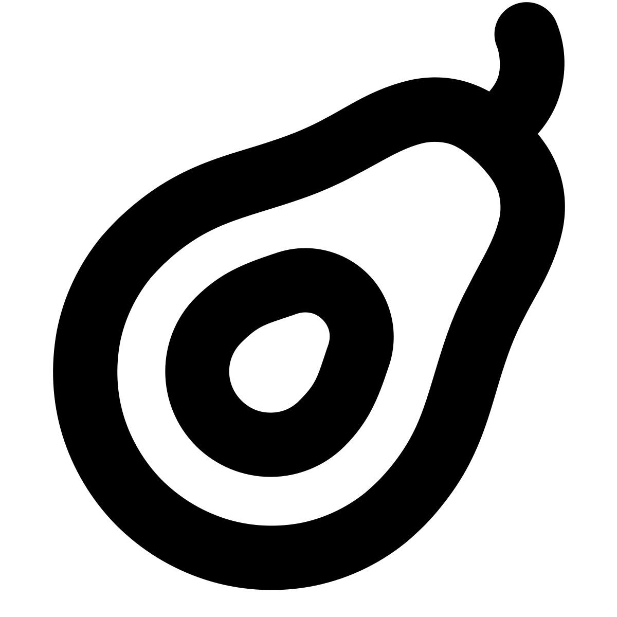 forma bold style avocado icon