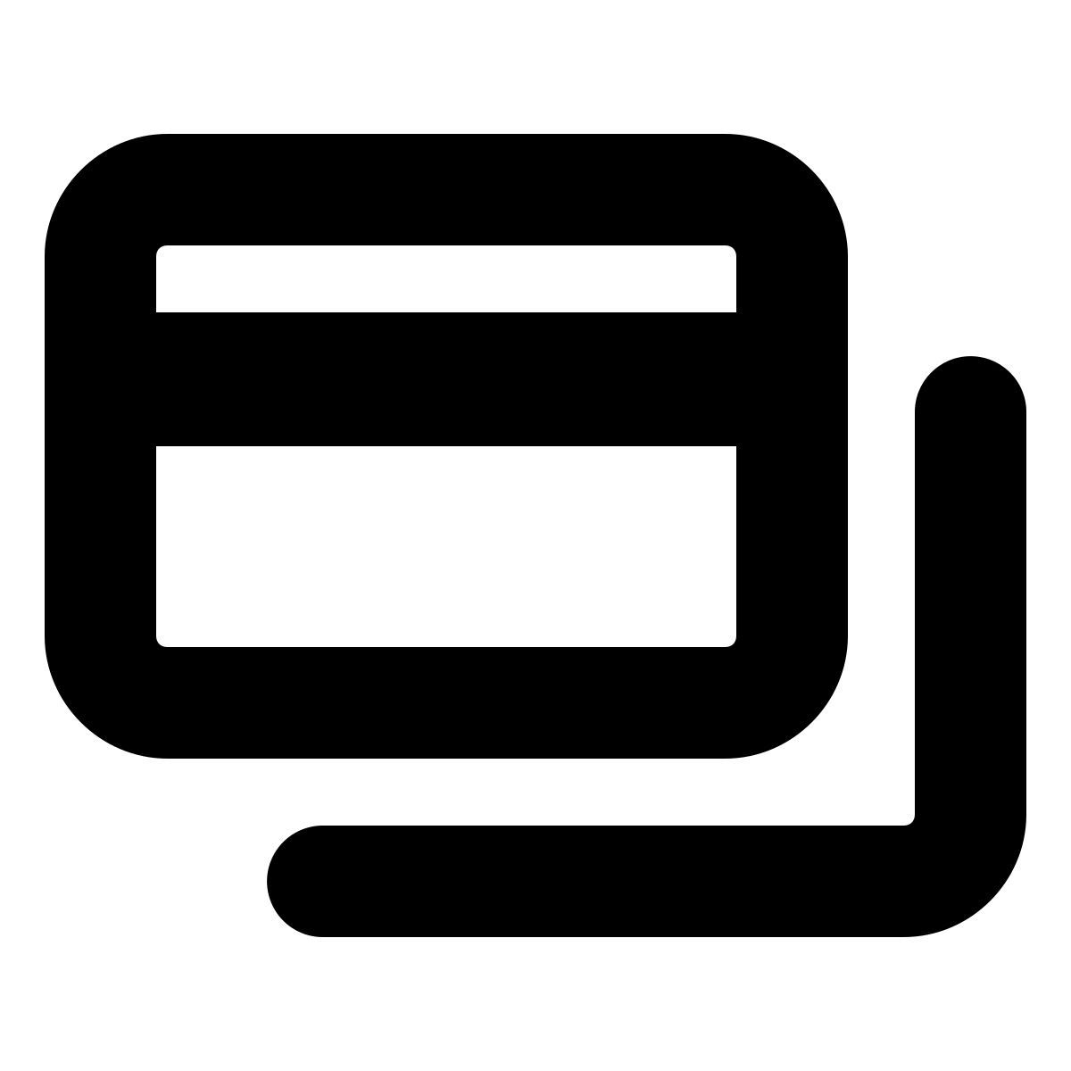 forma bold style tarjetas bancarias icon