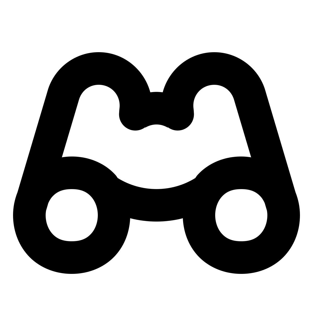 forma bold style binoculars icon