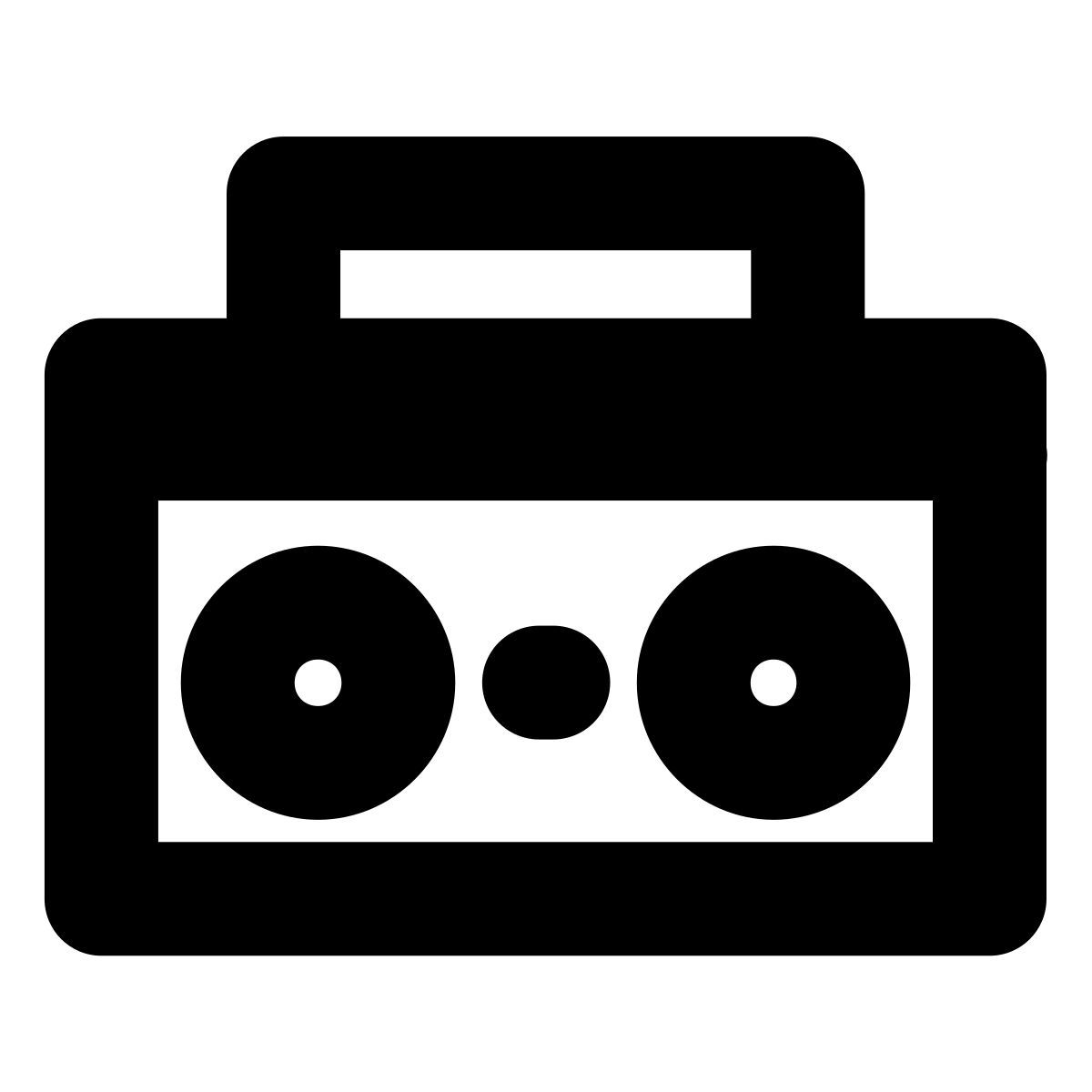 forma bold style stereo portatile icon