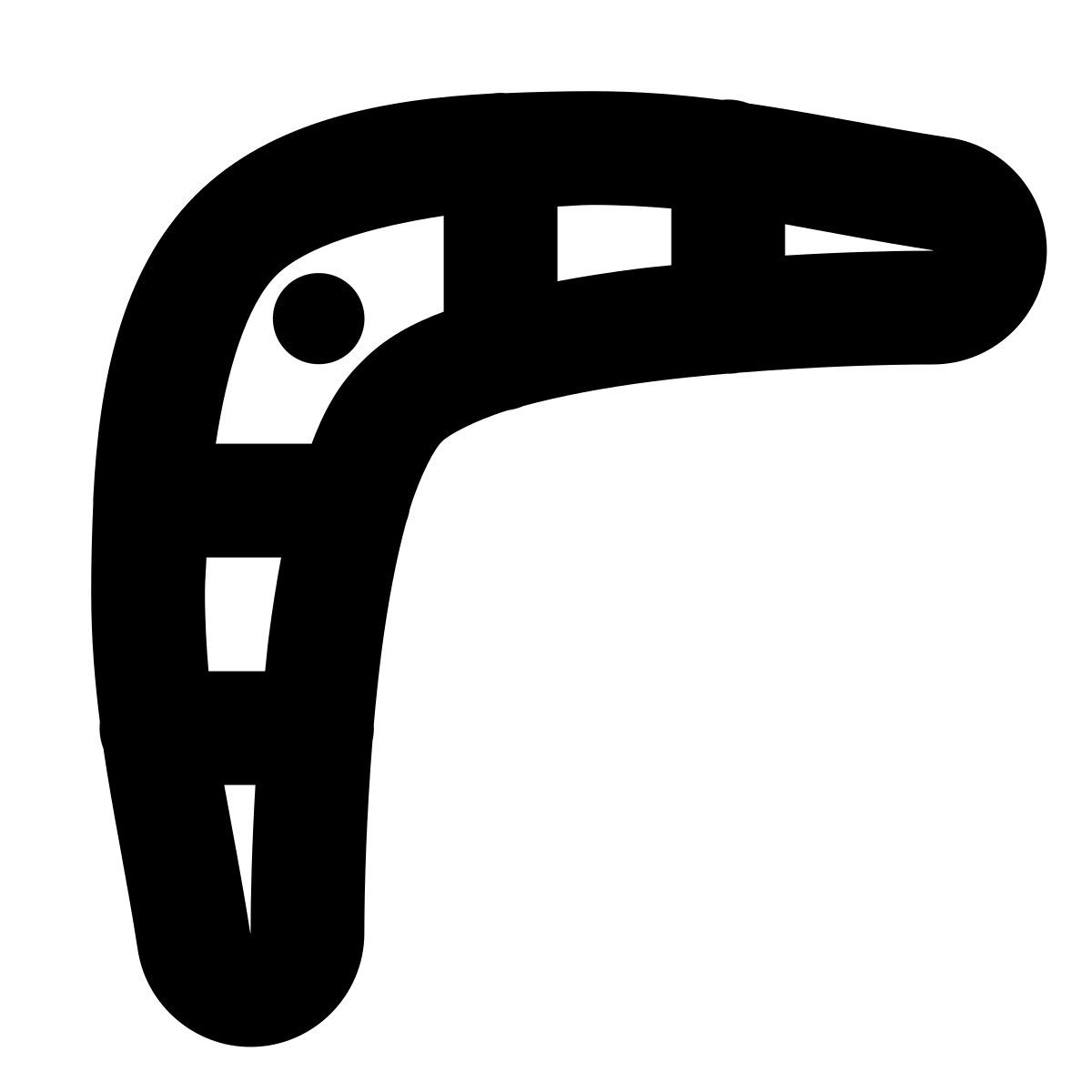 forma bold style boomerang icon