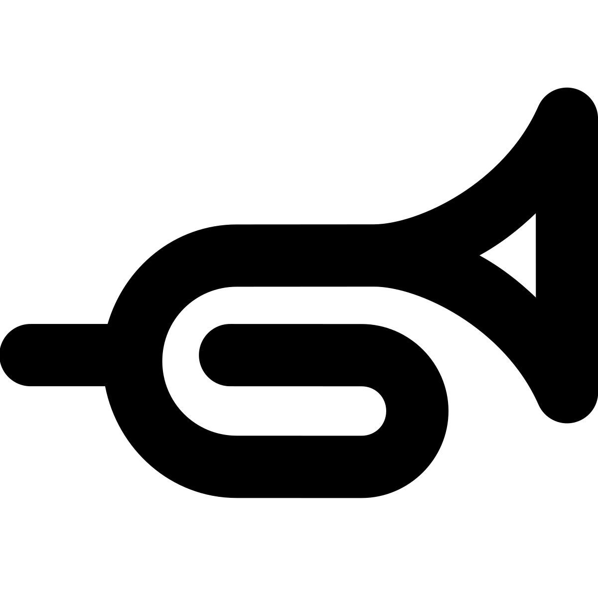 forma bold style bugle icon