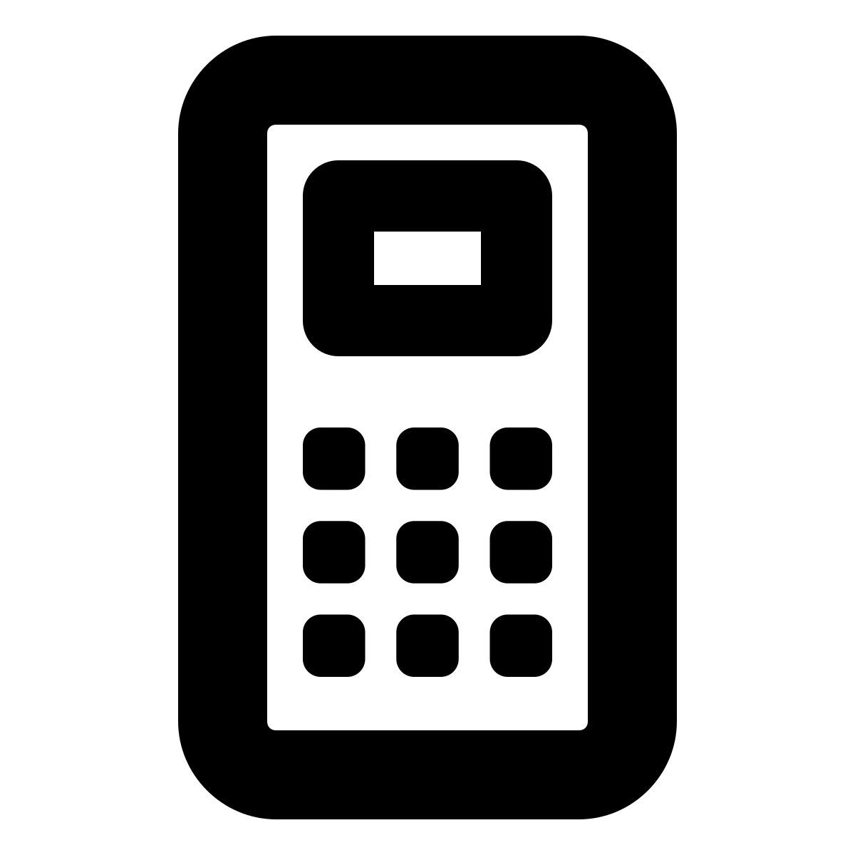 forma bold style téléphone portable icon