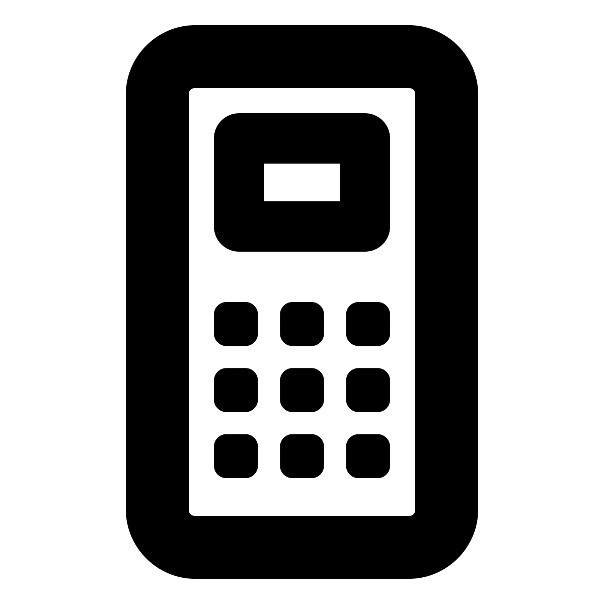 forma bold style cell phone icon