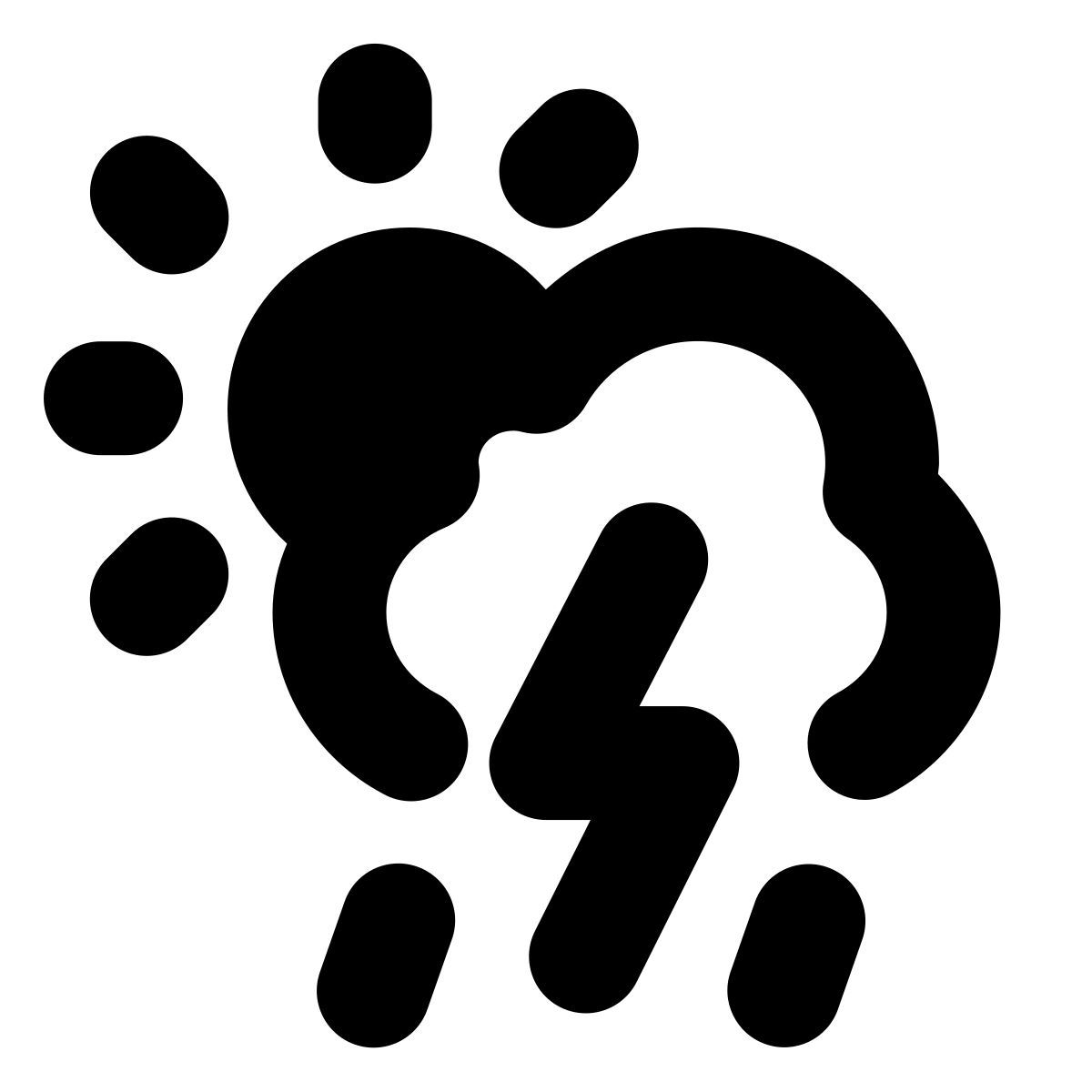 forma bold style possibilità di pioggia icon