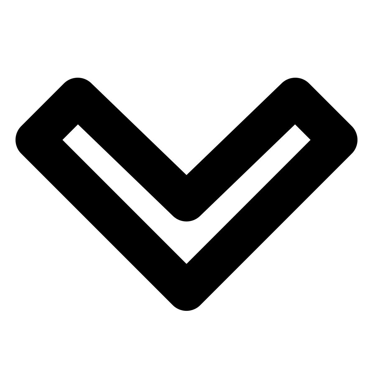 forma bold style chevron abajo icon