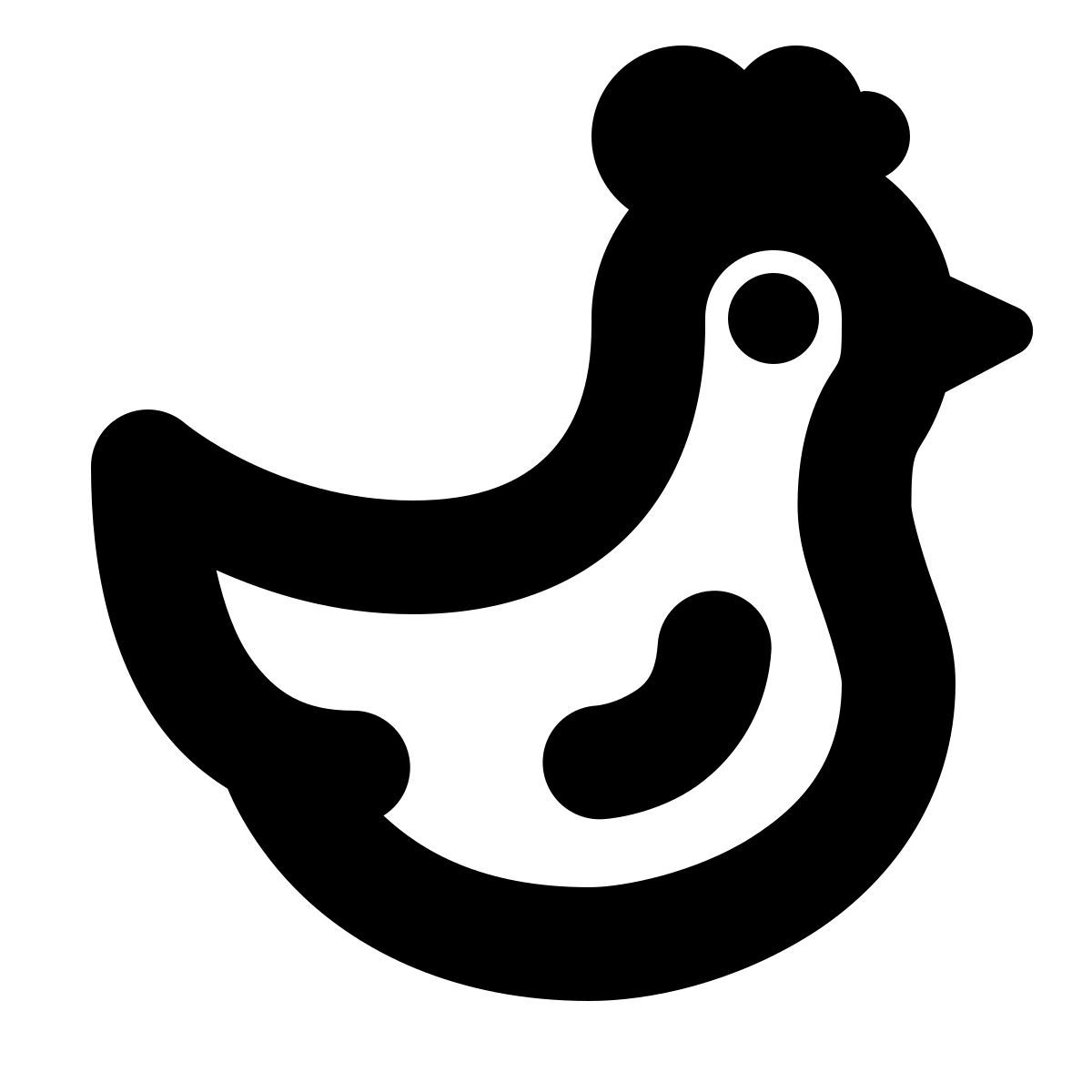 forma bold style 鸡 icon