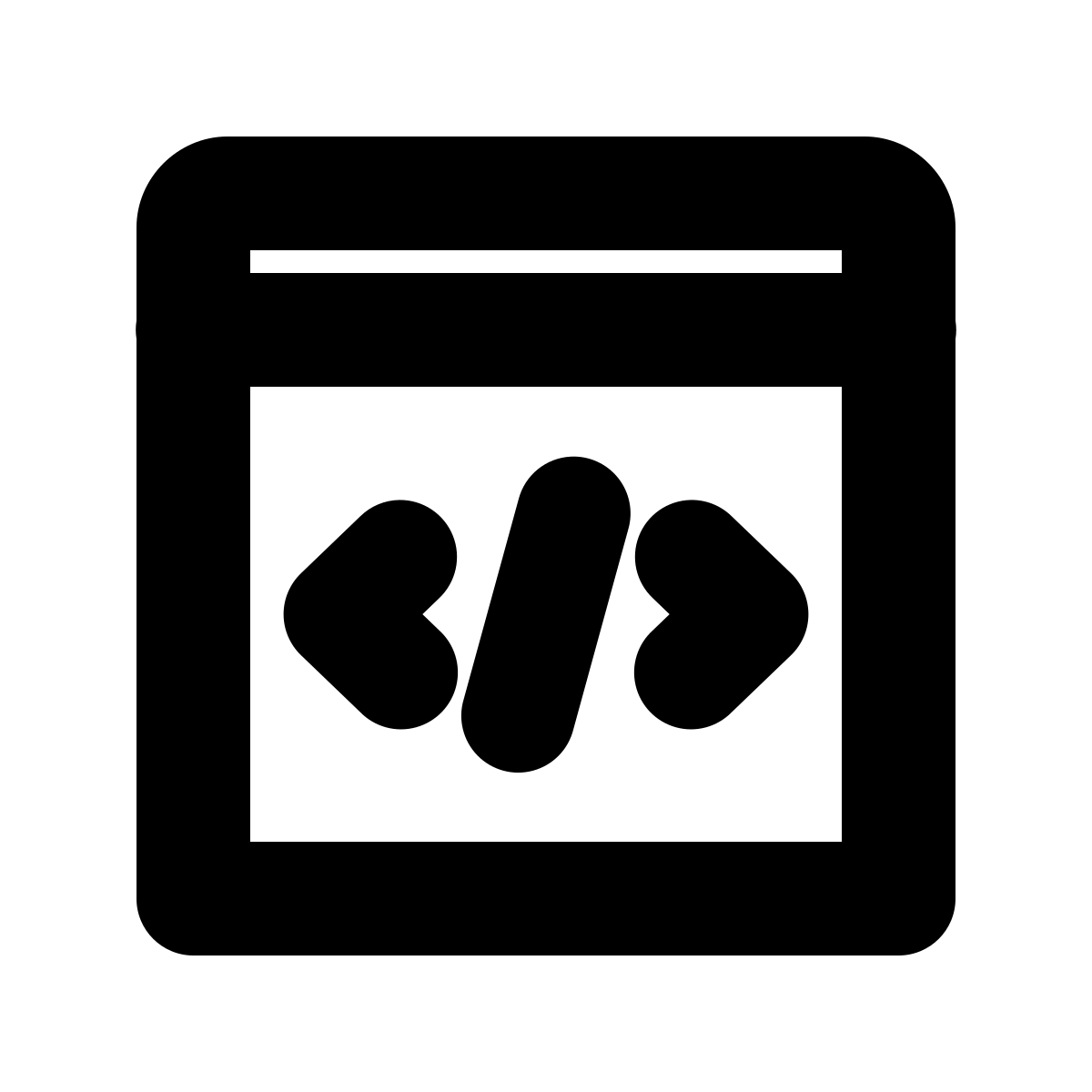 forma bold style code icon
