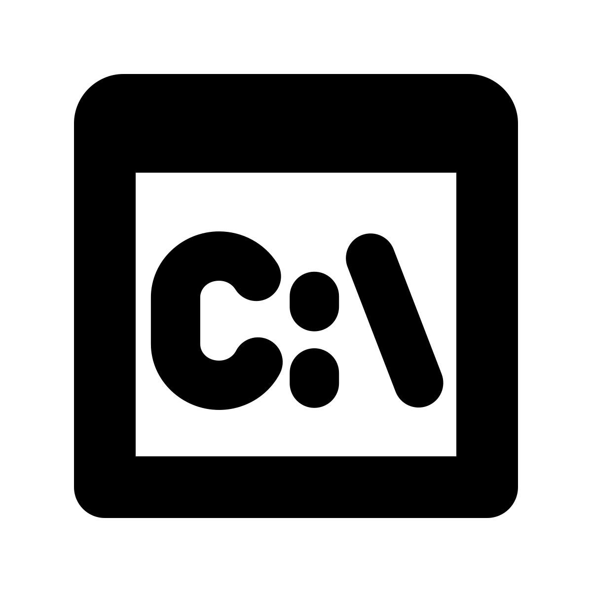 forma bold style befehlszeile icon