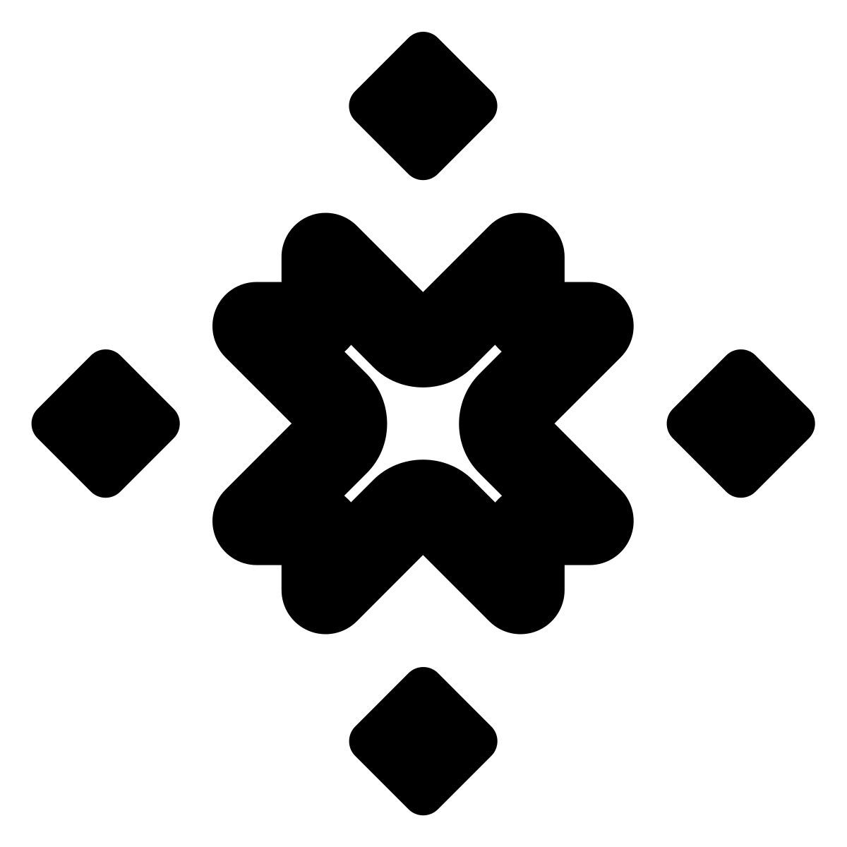 forma bold style símbolo de coraje icon