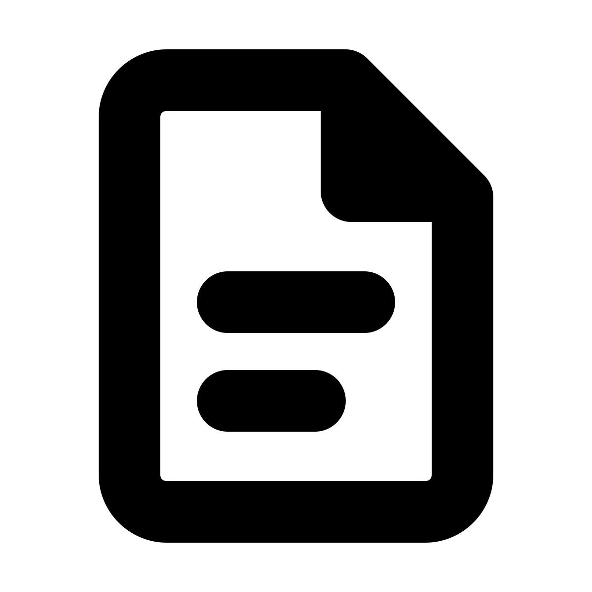 forma bold style documento icon