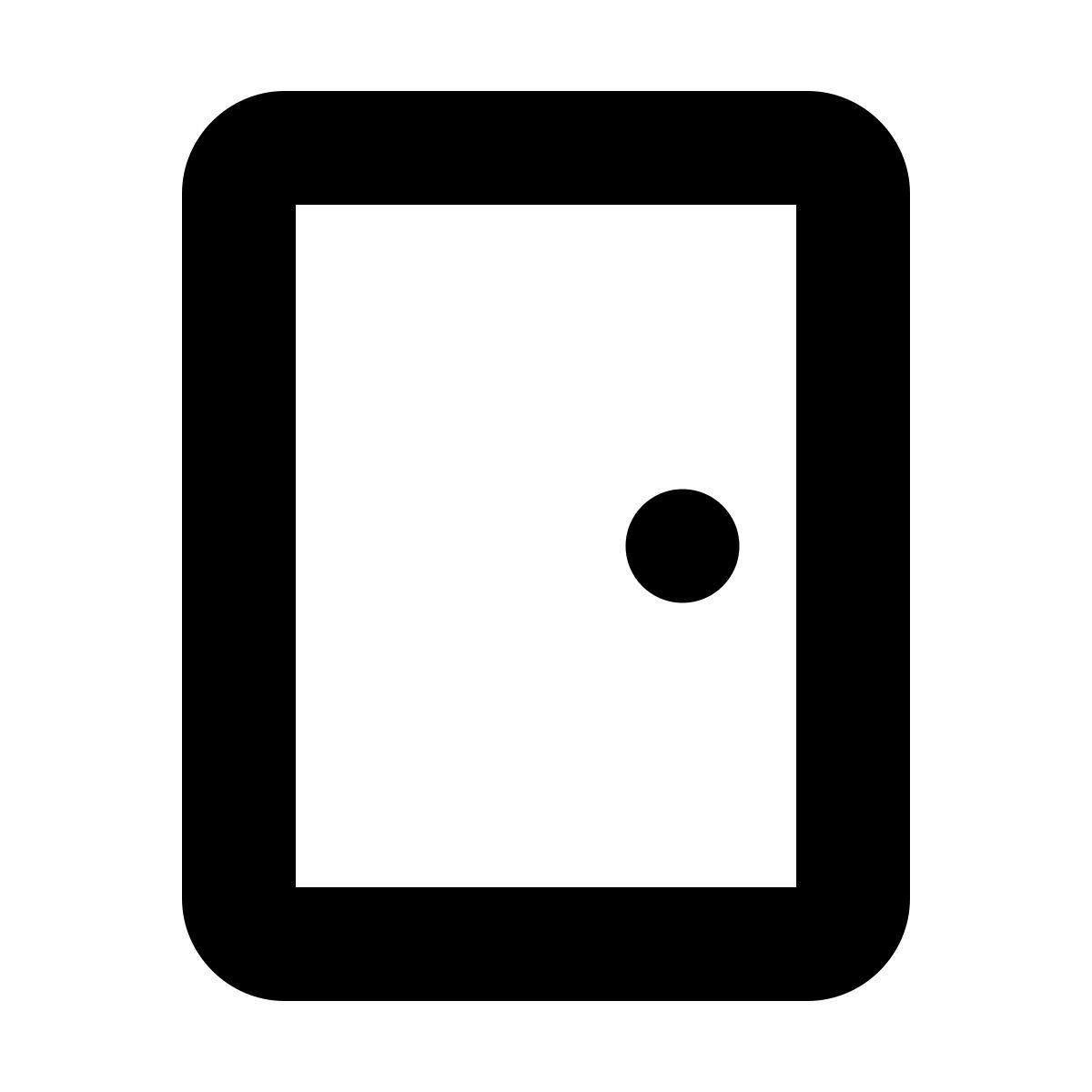 forma bold style porte fermée icon