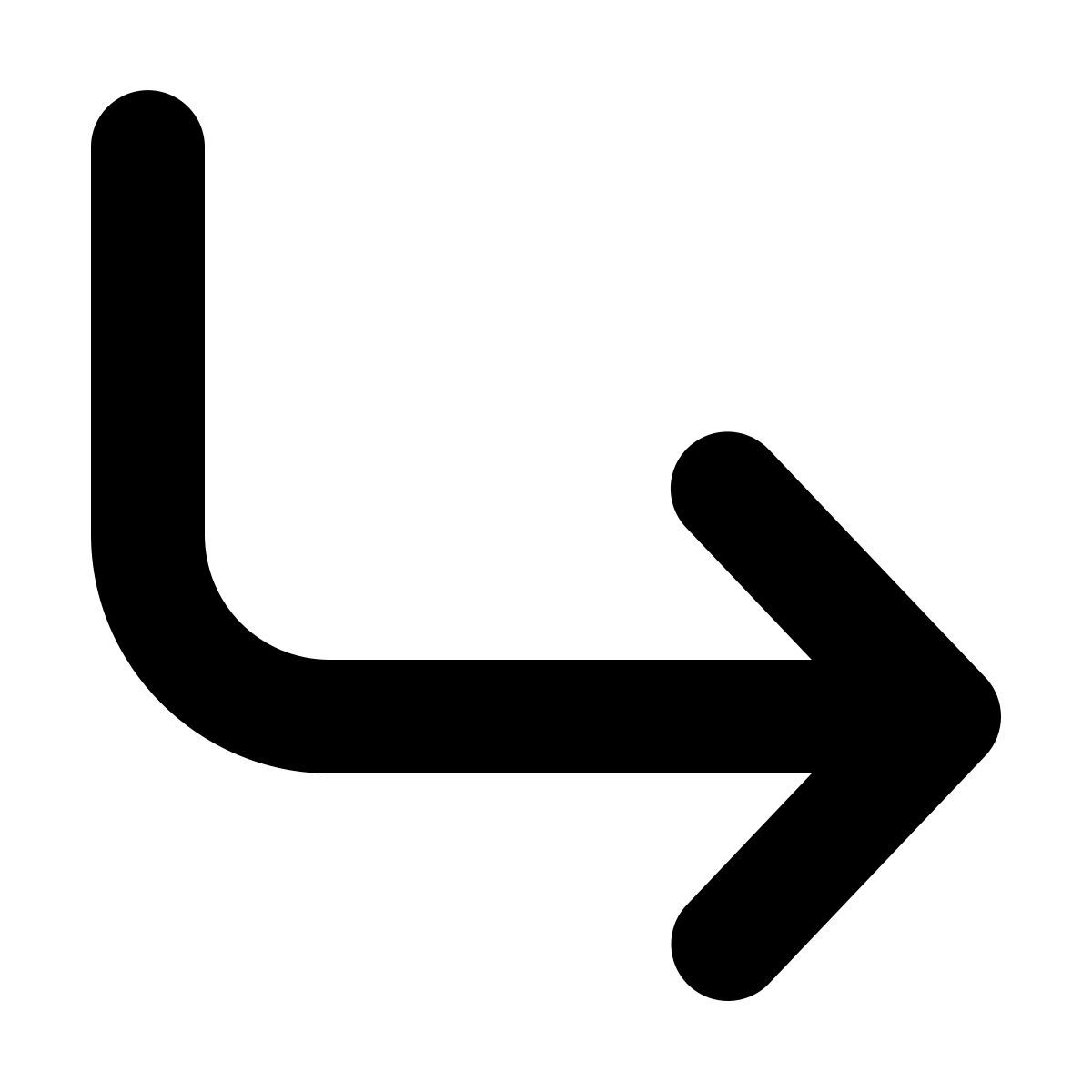 forma bold style abajo derecha icon