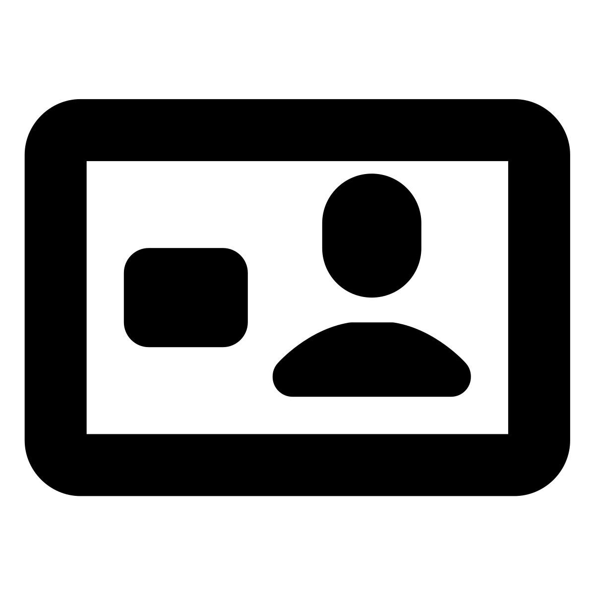 forma bold style carta d'identità elettronica icon